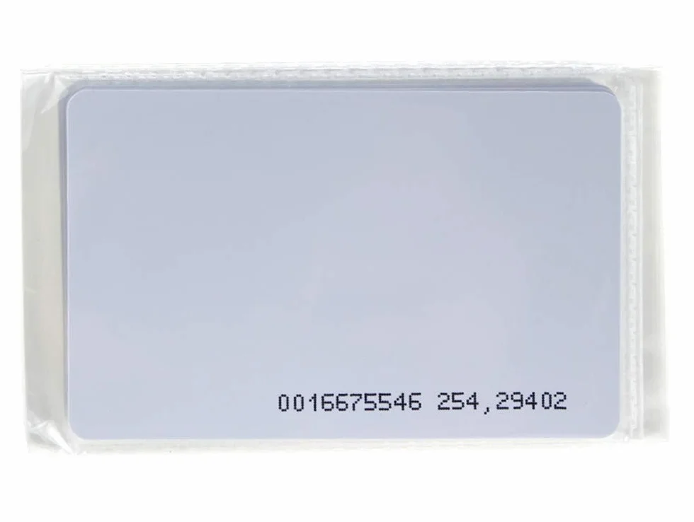 KDL Schede RFID Smart bianche Prossimità 125KHz TK4100 EM4100 EM4200 PVC Scheda controllo accessi Sola lettura Pack 50