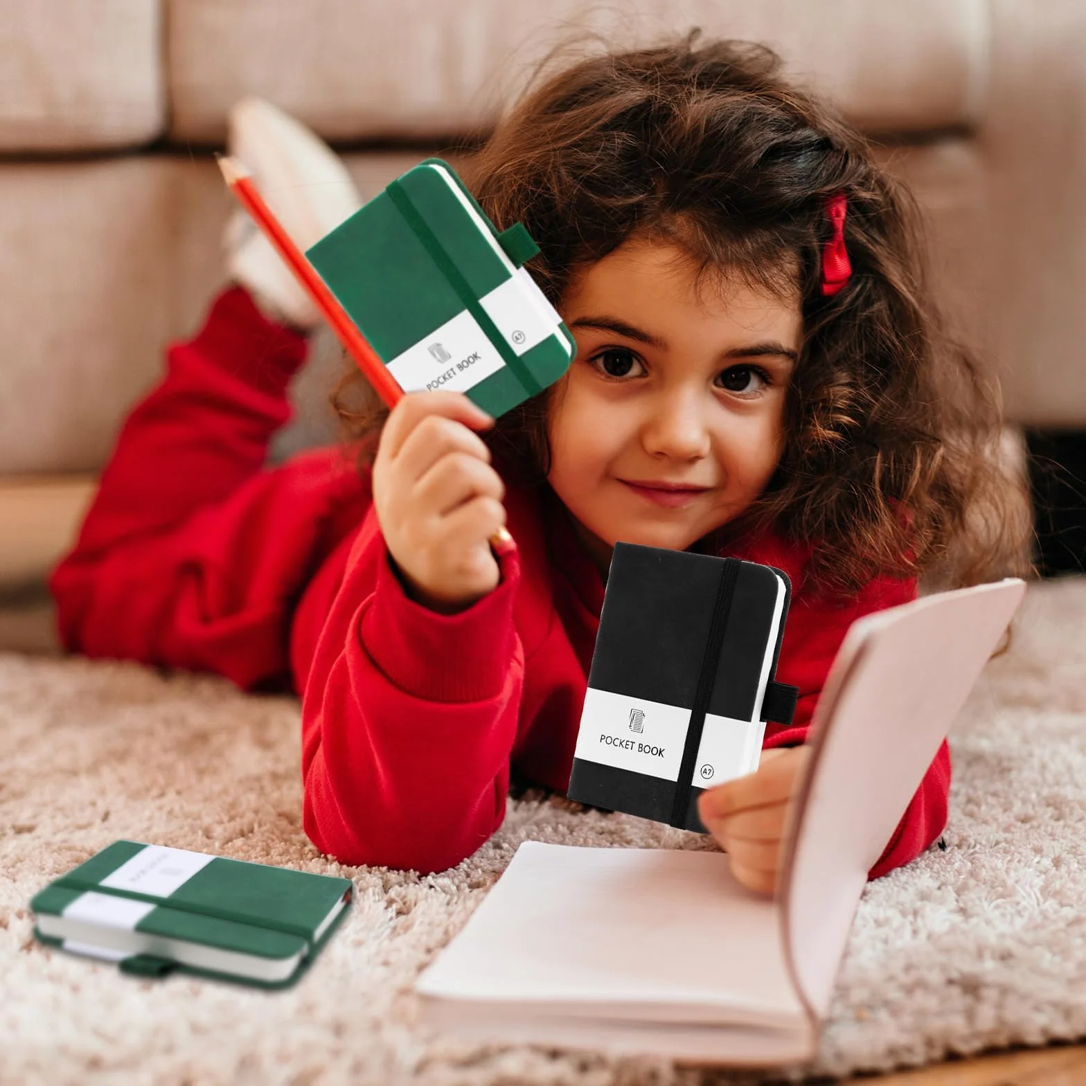 Taccuino A7 25 PCS Mini Taccuino Tascabile a Righe Quaderno per Scuola Lavoro Viaggi