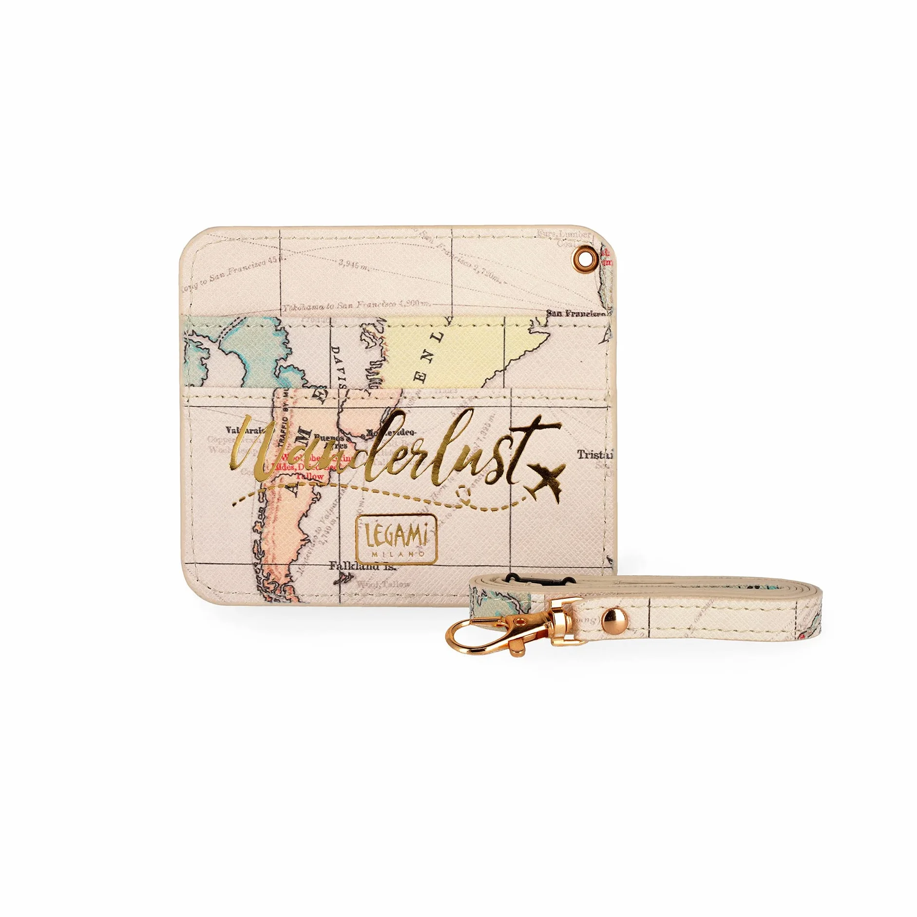 Legami Porta Badge da Collo 1 Finestra trasparente 10,4x9 cm Tema Travel