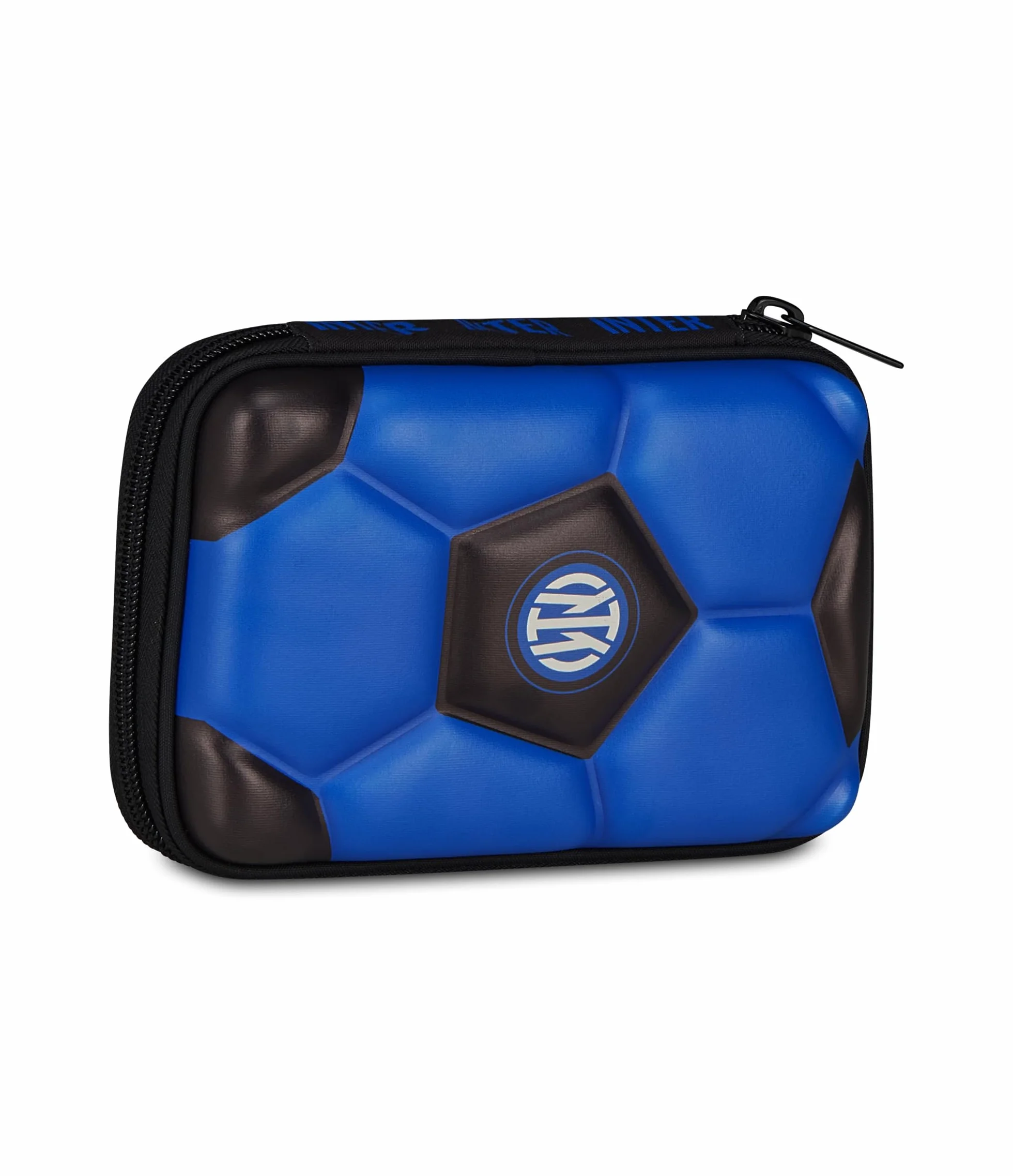 Seven Astuccio Scuola Quick Case 3D Inter, Blu, Astuccio con scocca 3D, Apertura con zip, Accessori Zaino, Scuola elementare e media, Bambini e ragazzi, Calcio, Prodotto ufficiale