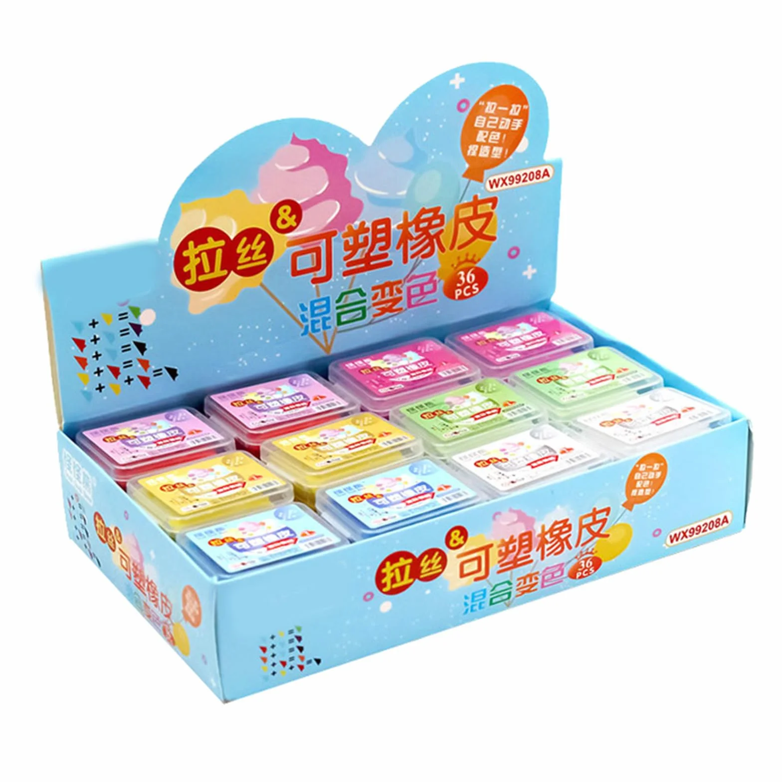 36x Gomme morbide impastate Artista Gomme da disegno Gomme da disegno Gomme impastabili Soft Stucco Eraser
