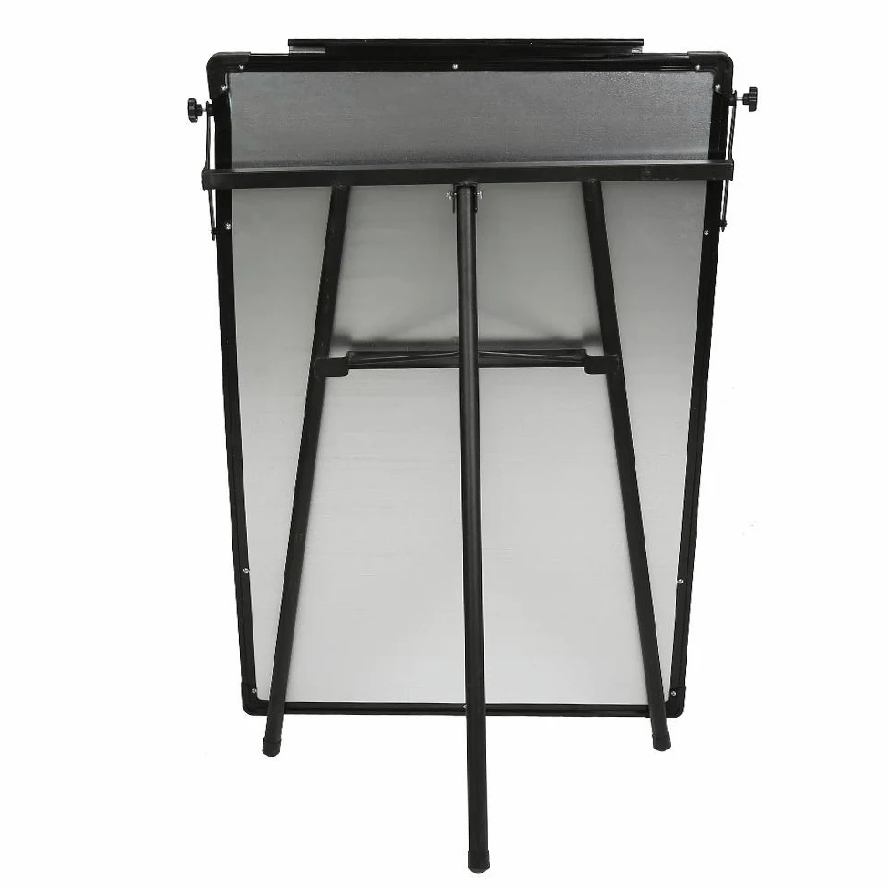 Lavagna magnetica, cancellabile a secco, portatile e regolabile in altezza con cavalletto, regolabile in altezza e uso flessibile, supporto per lavagna, 90 x 60 cm (bianco)