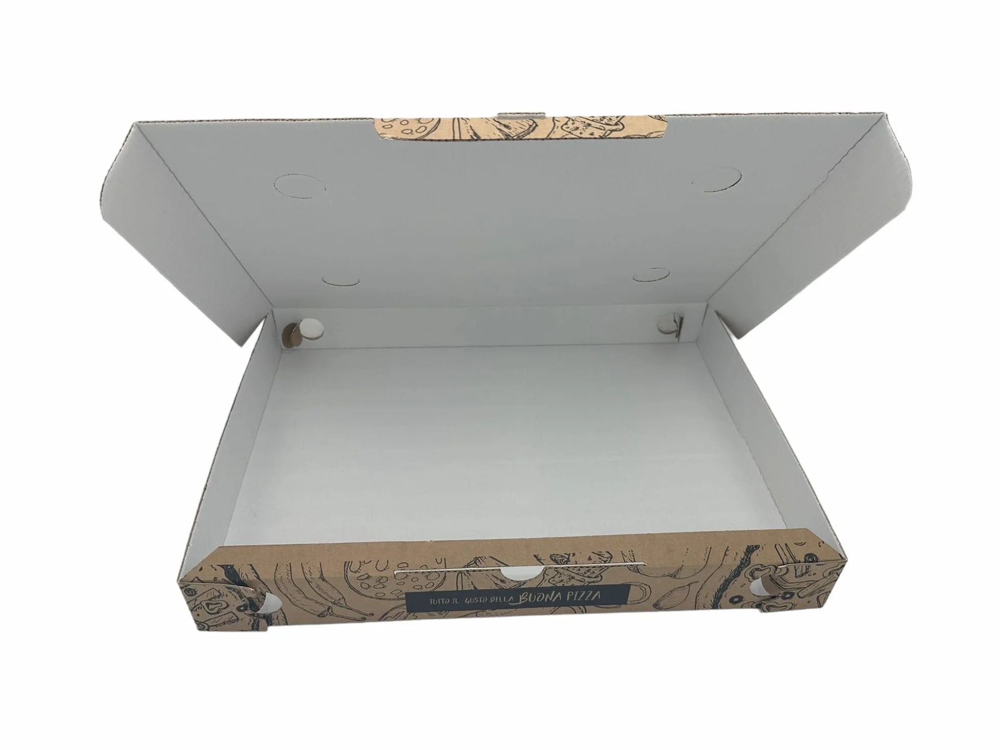 Contenitore rettangolare in cartone ondulato 30x40cm 60 pezzi