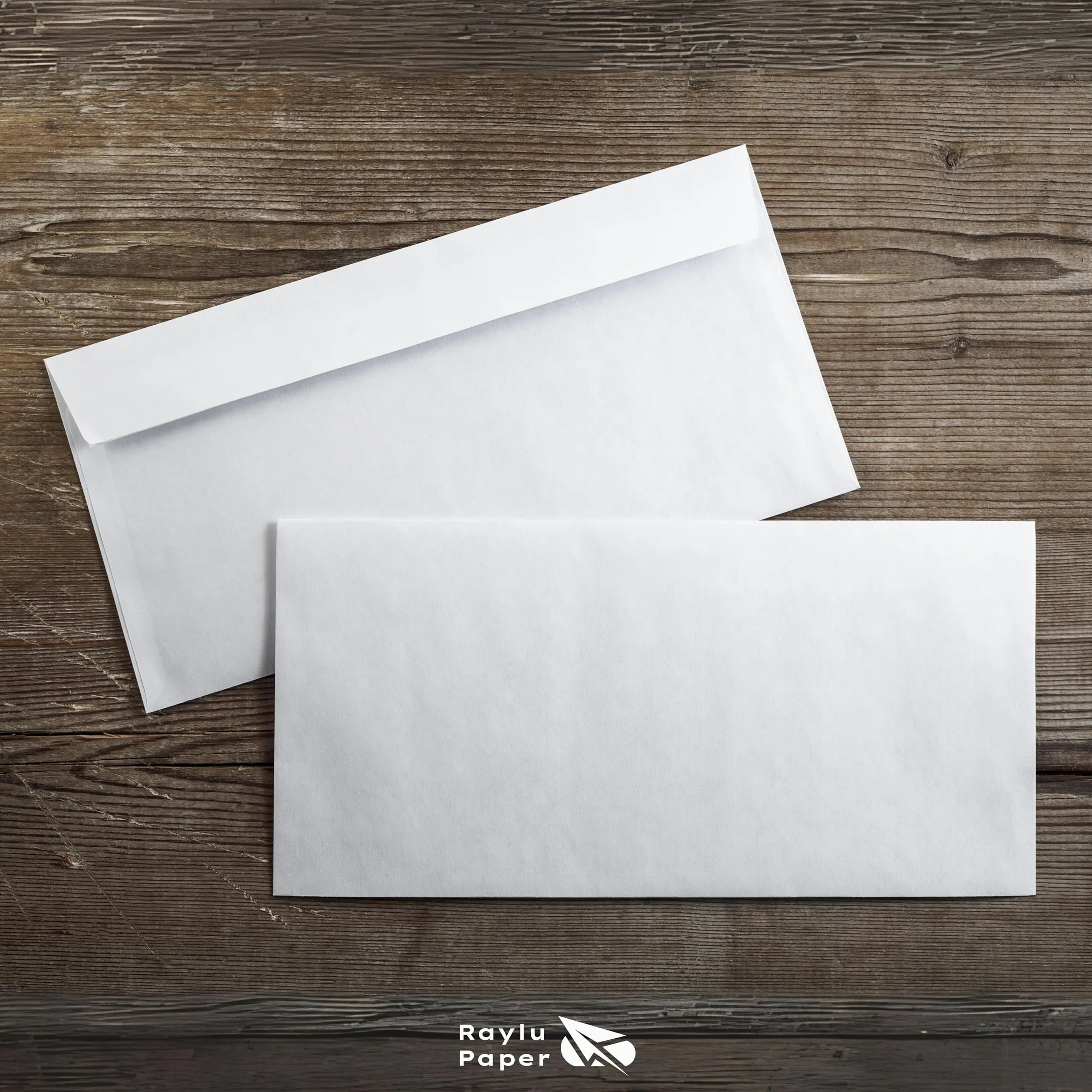 RAYLU PAPER - Confezione di buste bianche in carta con chiusura autoadesiva per l'invio di documenti e lettere, facile da sigillare, 90 g/m² di spessore (C4, 250 unità)