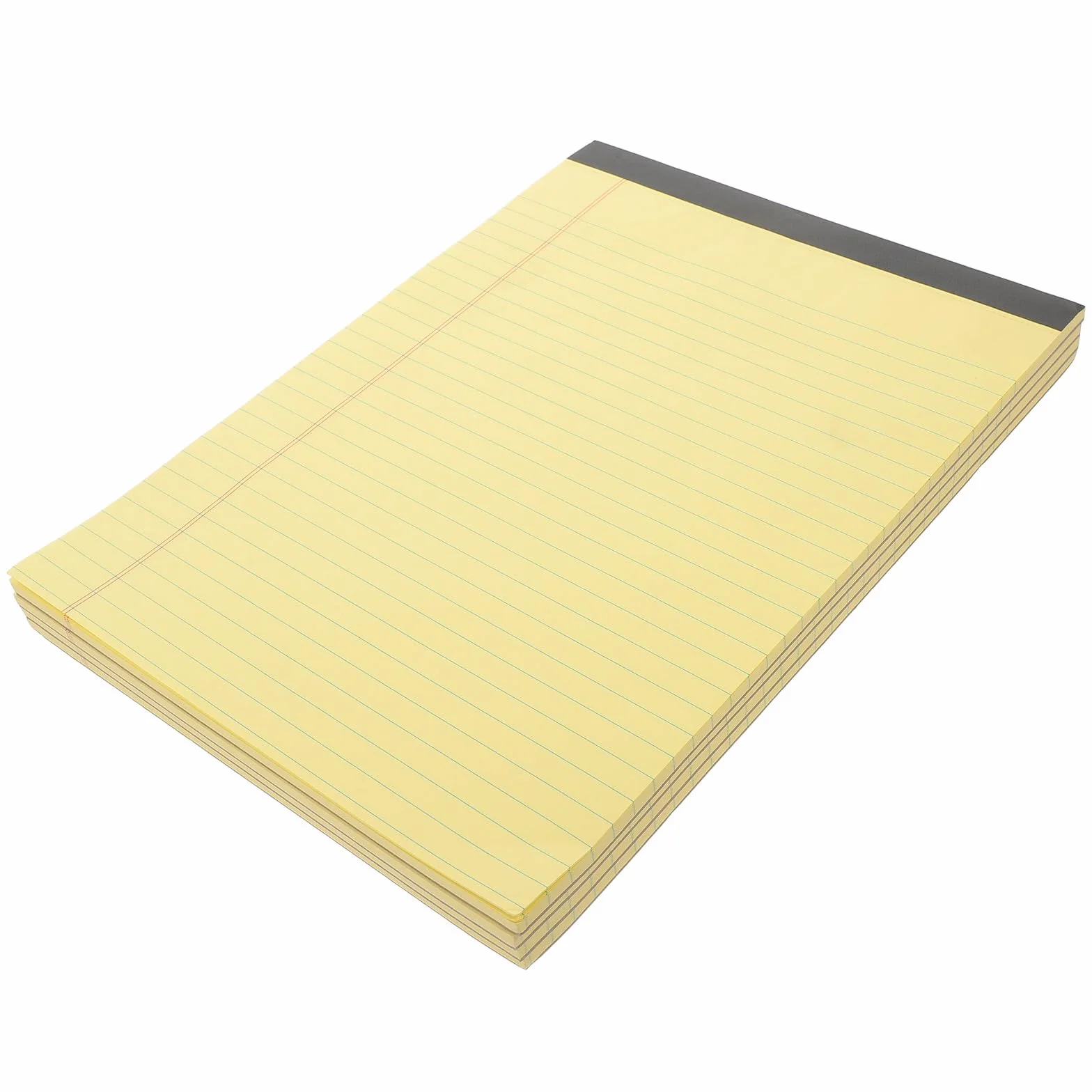 CALLARON Blocco Note Giallo 4 Pezzi A4 Righe per Annotazioni Facile da Trasportare e Conservare per Ufficio e Scuola
