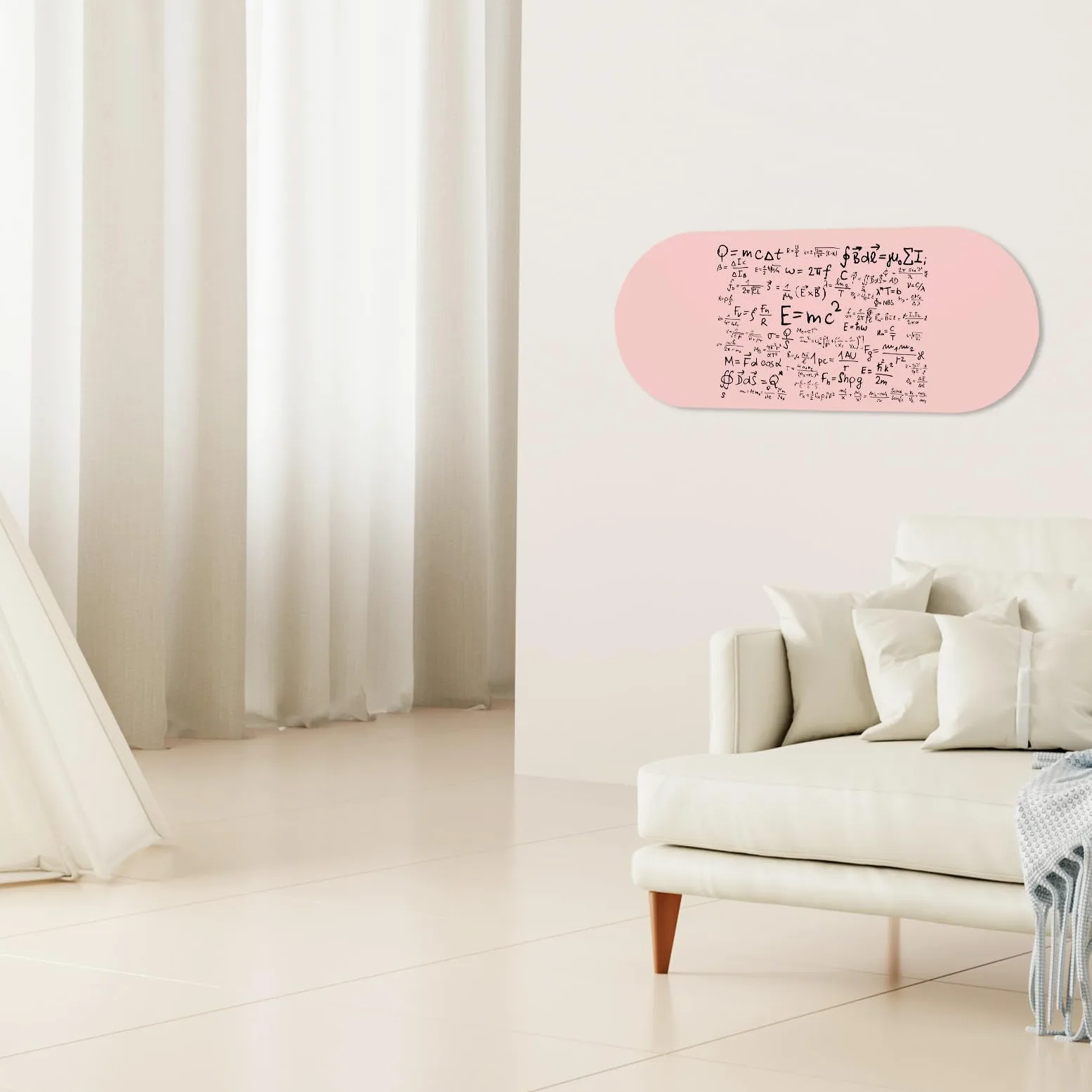 Lavagna Adesiva Ovale Rosa Cancellabile e Rimovibile da Muro | Schiuma Ferro Colla, Foglio Memo per Casa, Design Creativo Decorativo, Adesivo Forte