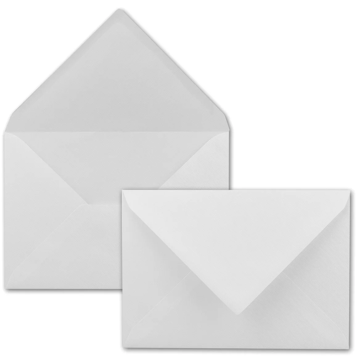 Gustav Neuser - 400 buste per lettere, formato DIN C5, 16,2 x 22,9 cm, con struttura a costine, 100 grammi per m², con stampa strutturata, incollaggio a umido, colore: bianco