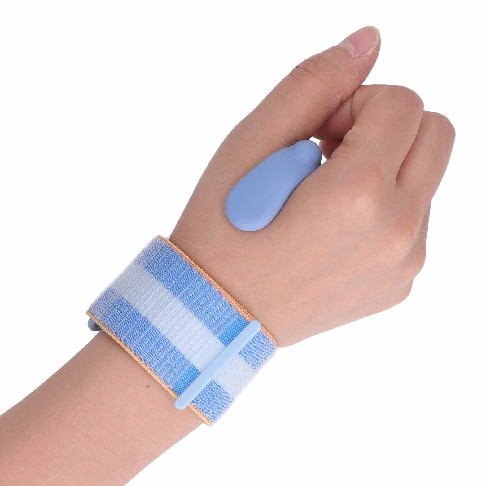 Pen Hold - Ergonomic Corrector with Pen Grip, Wrist Support for Writing and Posture Correction, Student Tool (Blue)