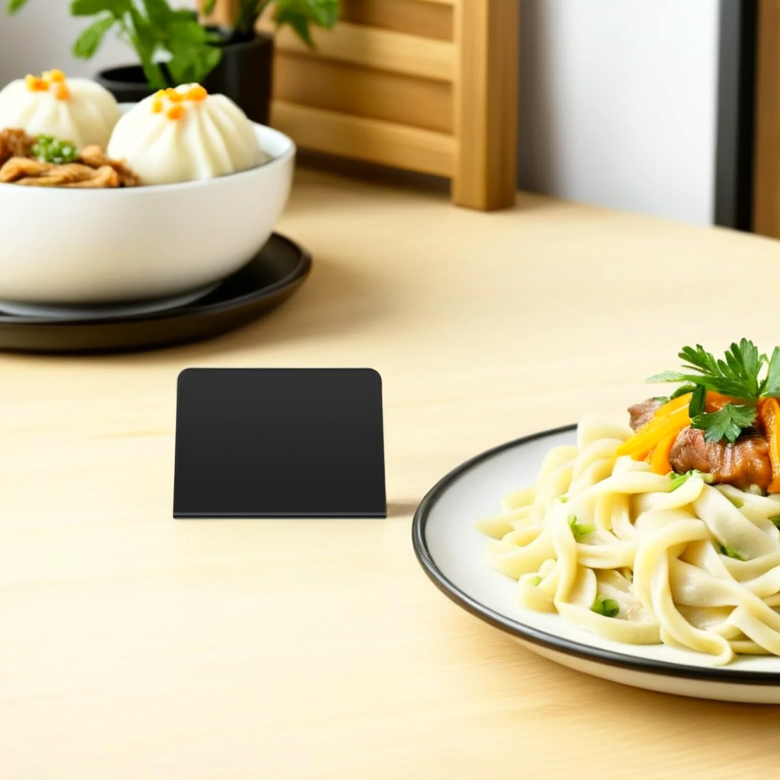 GALPADA 30 Pezzi Lavagne Bifacciali da Tavolo 10x7,5 Cm Superficie Nera Opaca Lavagna Cancellabile Mini Cartelli Menu Decorativi Stabili a V per Ristoranti Bar e Eventi