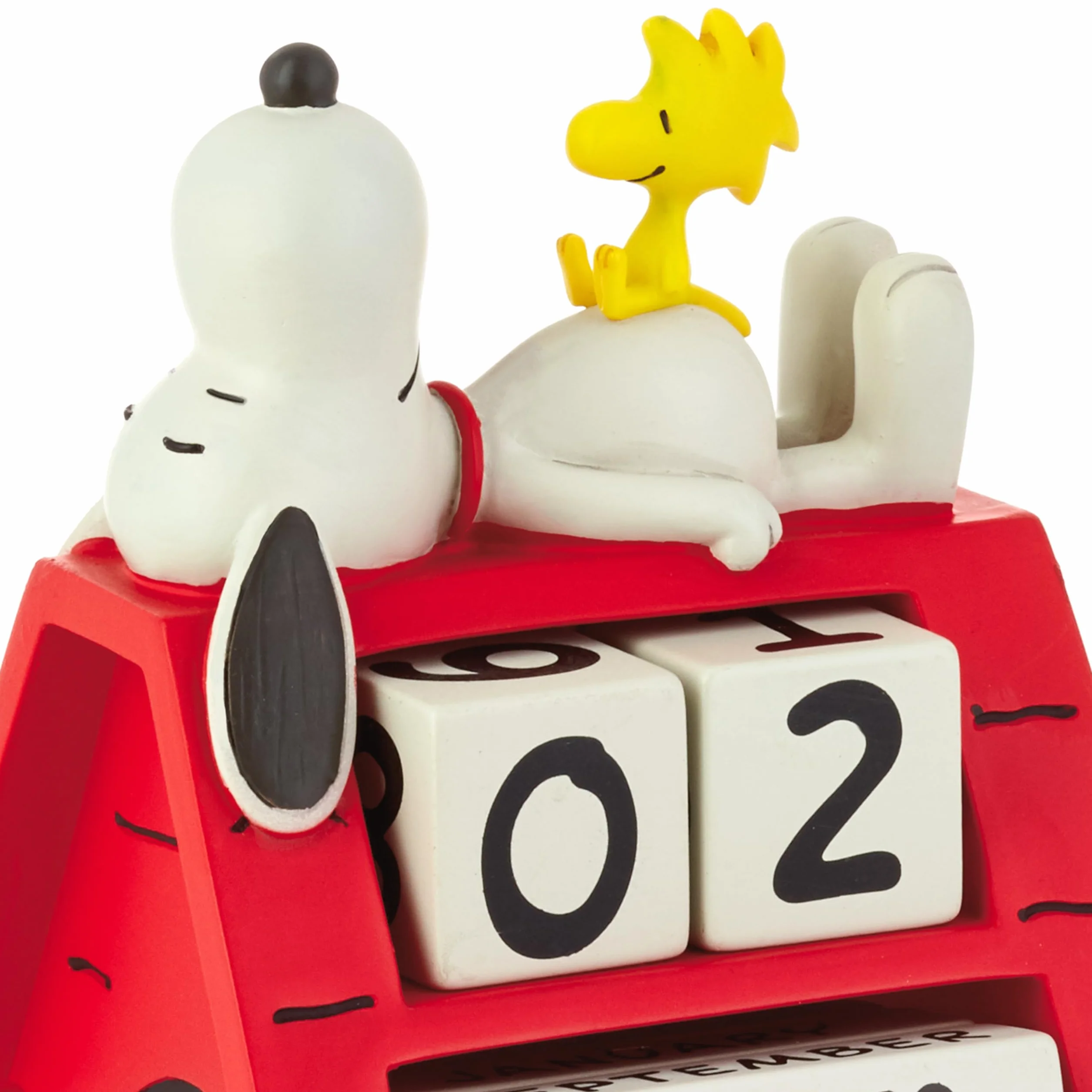 Hallmark Calendario perpetuo, SNOOPY & WOODSTOCK, calendario, casetta per cani, rosso