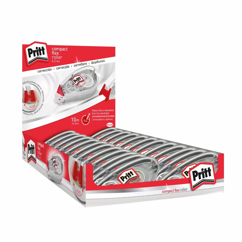 Corrector PRITT 2141803-4,2mmx10m · Expositor 24 Unidades
