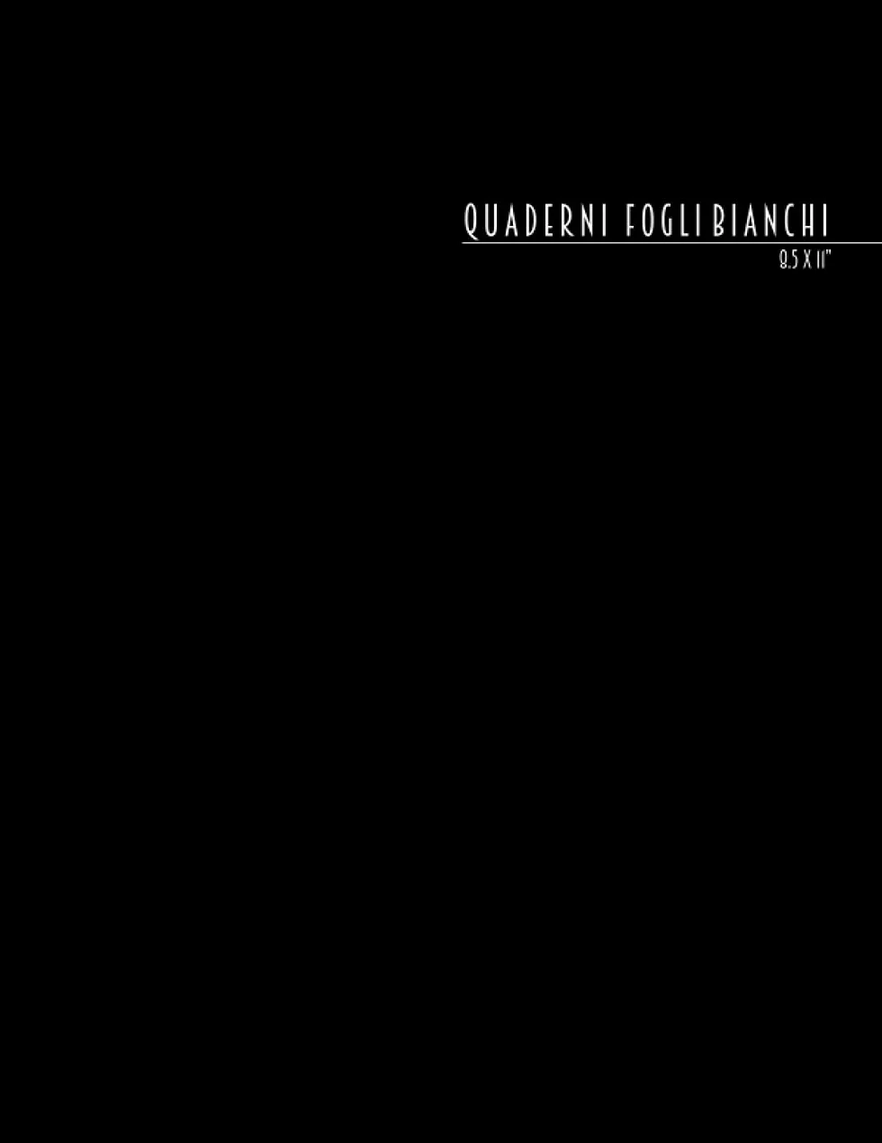 Quaderni fogli bianchi: senza righe o quadretti per disegni e schizzi - 21,59 x 27,94 cm (8,5 x 11 pollici, simile al formato A4) - 100 pagine numerate con indice - Copertina morbida opaca