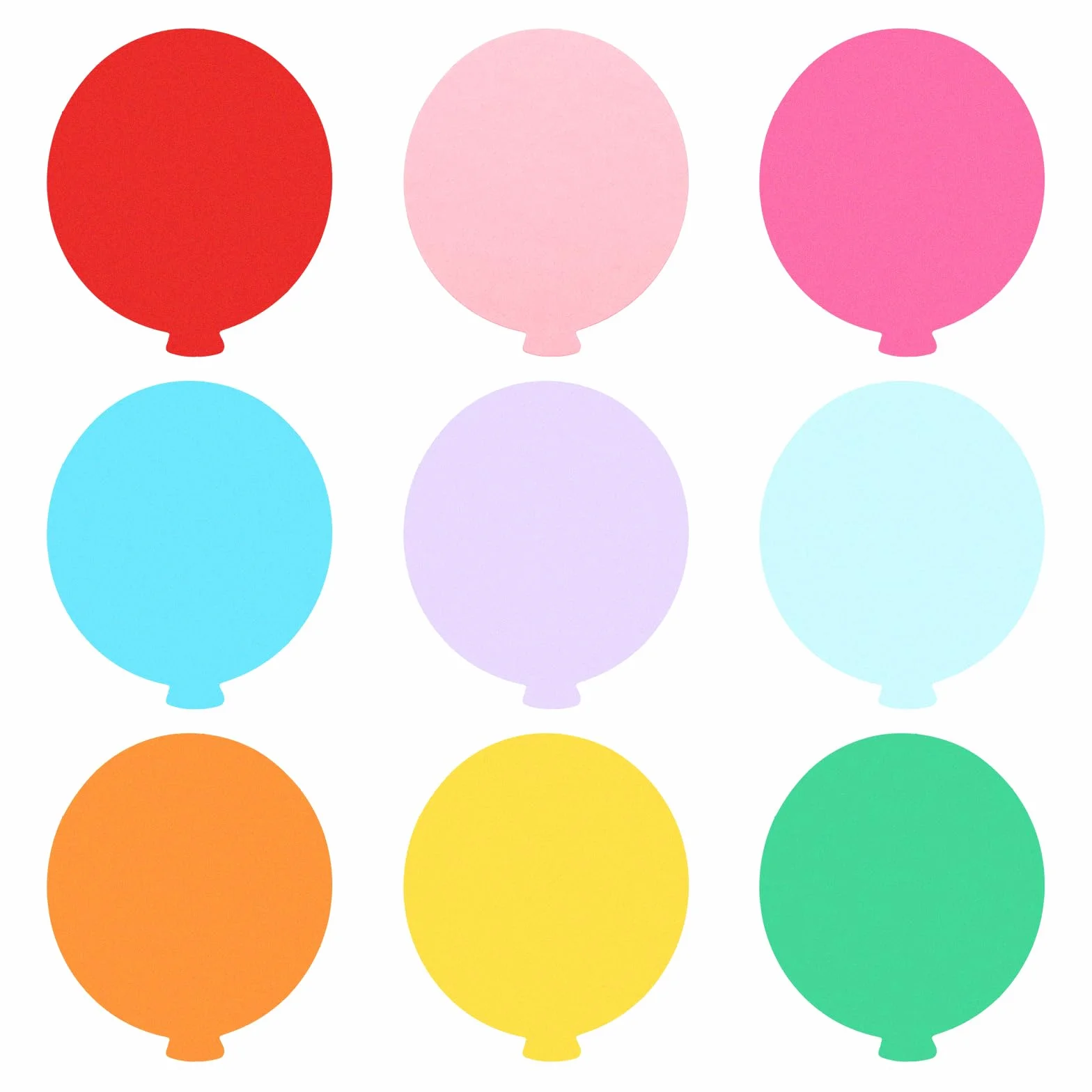 PATIKIL Carta Ritagliata per Lavagne 54pz Palloncino Decorazioni Multicolore