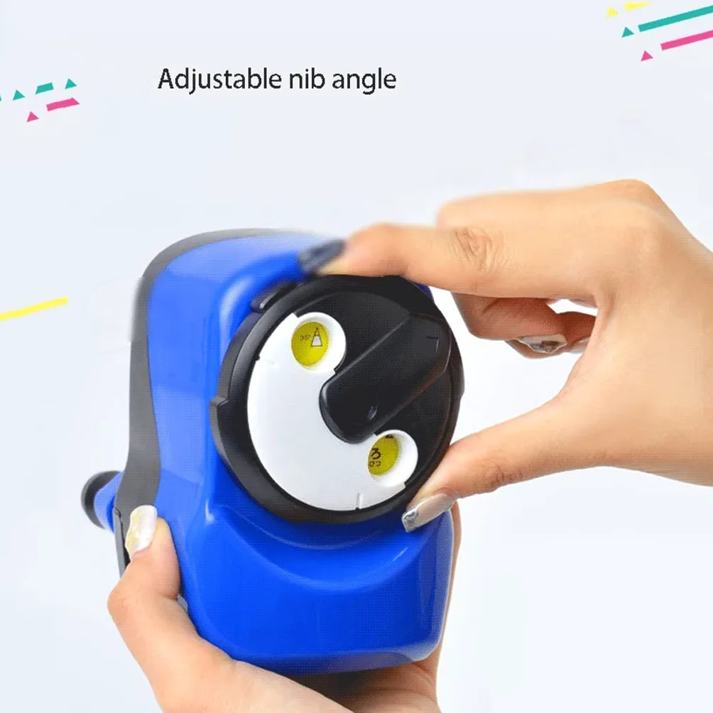 Habiba Temperamatita Vassoio per trucioli con Regolazione dell'angolo a Tre velocità Alimentazione Automatica della Penna Temperamatite a manovella Temperamatite Innovativo Manuale