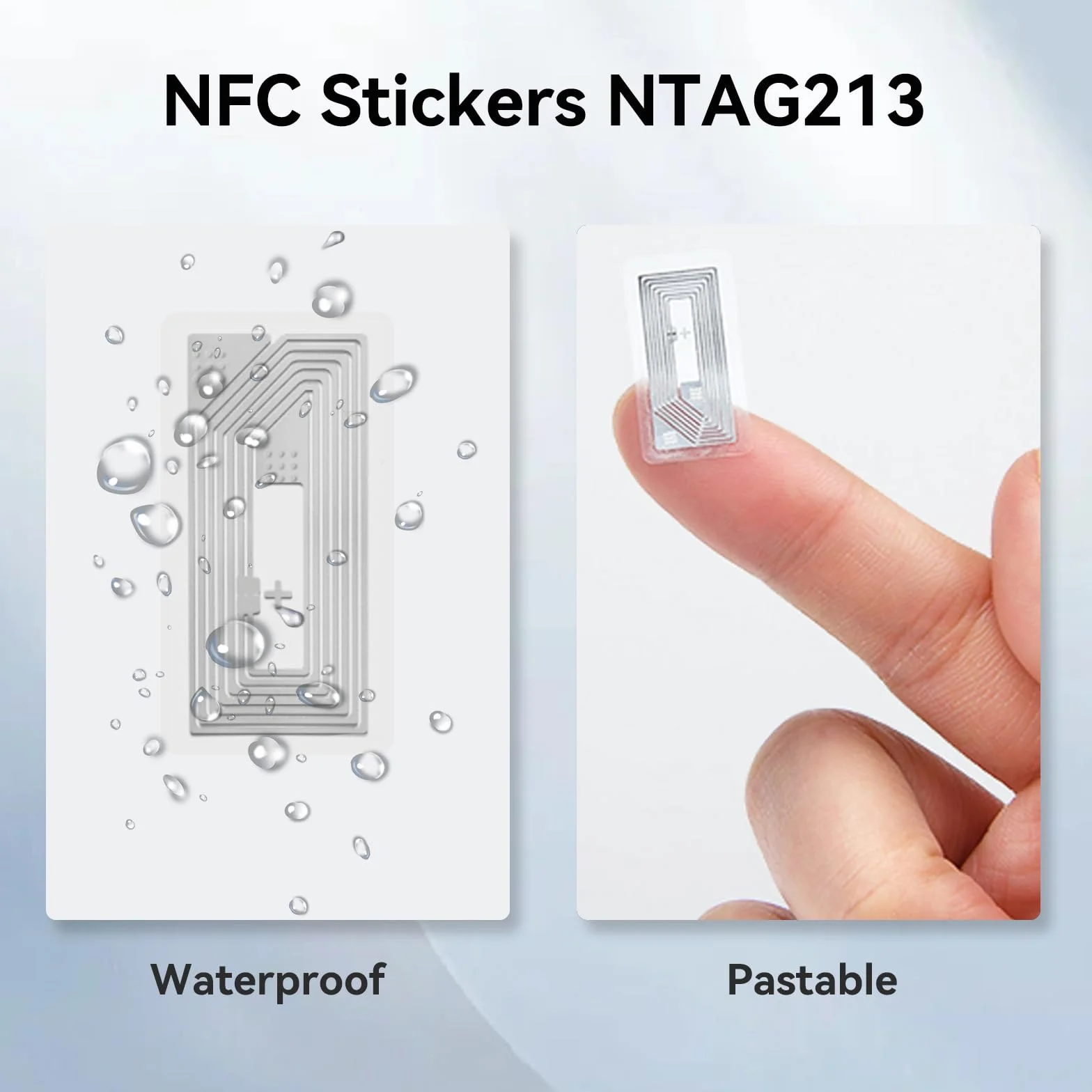 Etichette NFC Adesive NTAG213 Originali, Tag RFID Riscrivibili 144 Byte per Smartphone