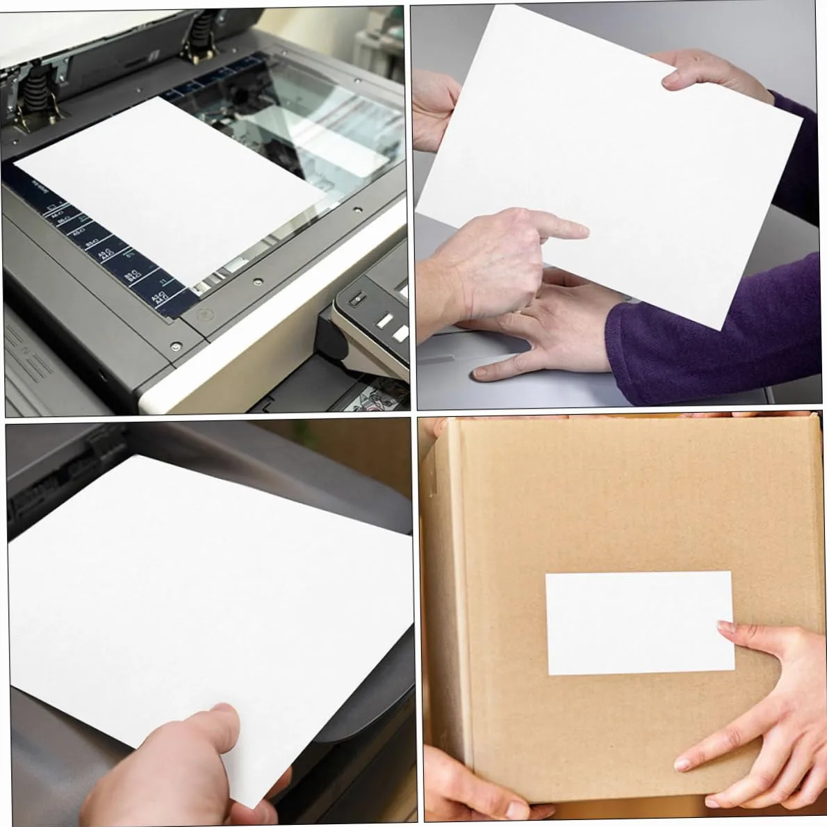 Carta per Etichette Autoadesive A4 100 Fogli Bianco | Carta Termica Autoadesiva, Uso Multiuso per Casa e Prezzo, Superficie Resistente ai Graffi