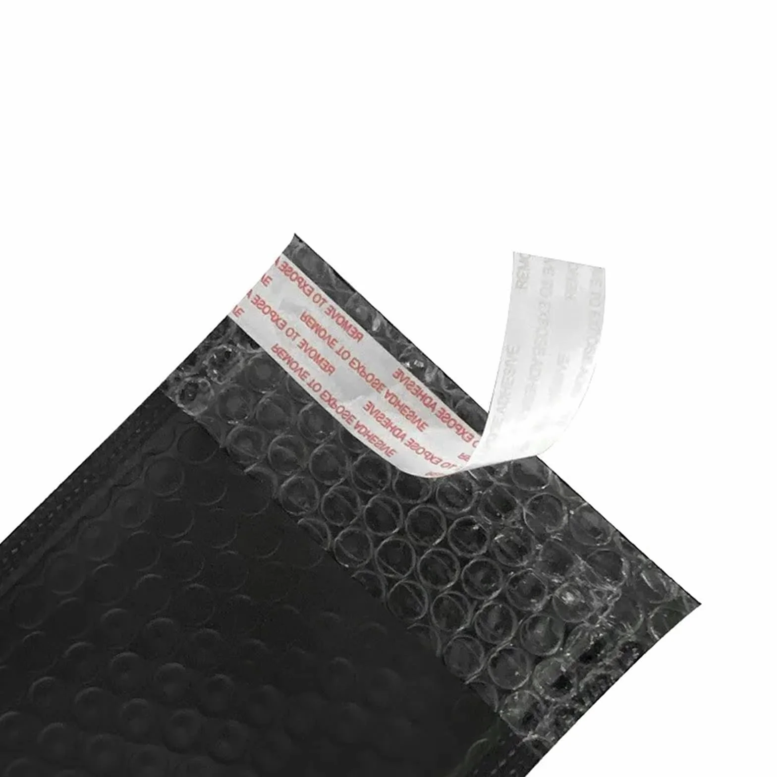 Buste Imbottite Per Spedizioni 20 pz. Striscia nera Poly Film Bubble Mailer Autosigillante