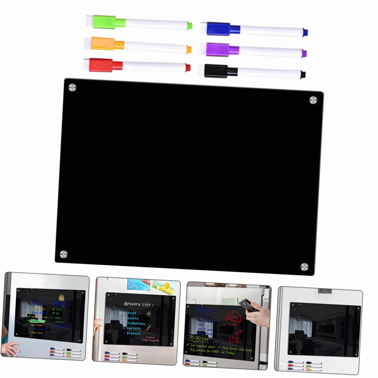 STOBOK Lavagna Magnetica Cancellabile Per Frigorifero in Acrilico Trasparente Lavagna Pianificazione Planner Board Schedule Board Cancellabile Planning Transparent