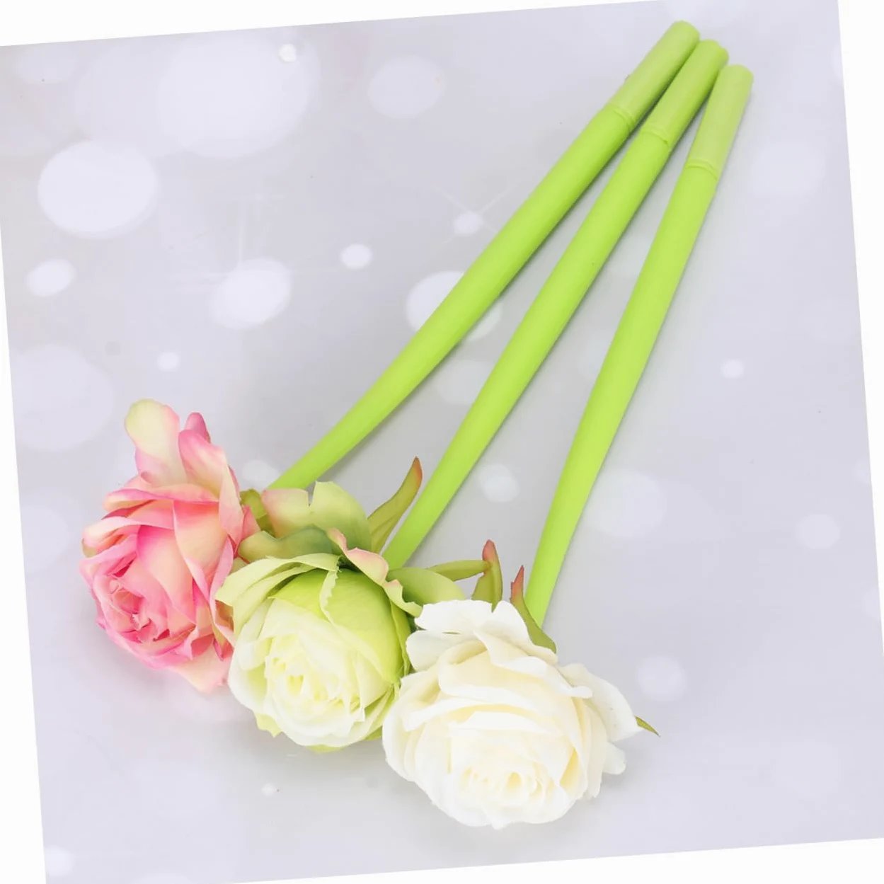 Lurrose 9 Pz penna a inchiostro gel penne gel nere penne a sfera penna leggera bomboniere per bambini per scrivere fiore per studente
