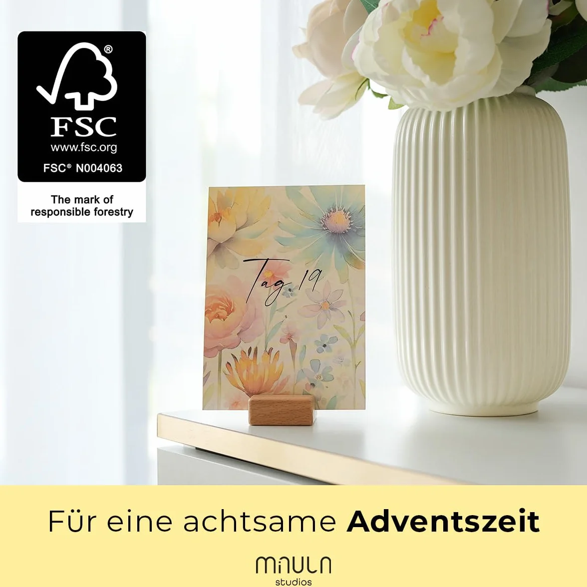 Adventskalender 2024 Donne 31 Achtsamkeitsübungen Frauen Achtsamkeit Motivation Tischkalender Milula