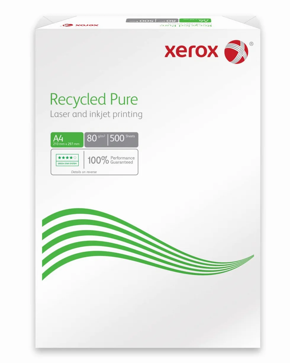 Xerox 003r98104 Recycled Pure ambiente/carta inkjet, DIN A4, 80 G/M², 500 fogli, colore: bianco