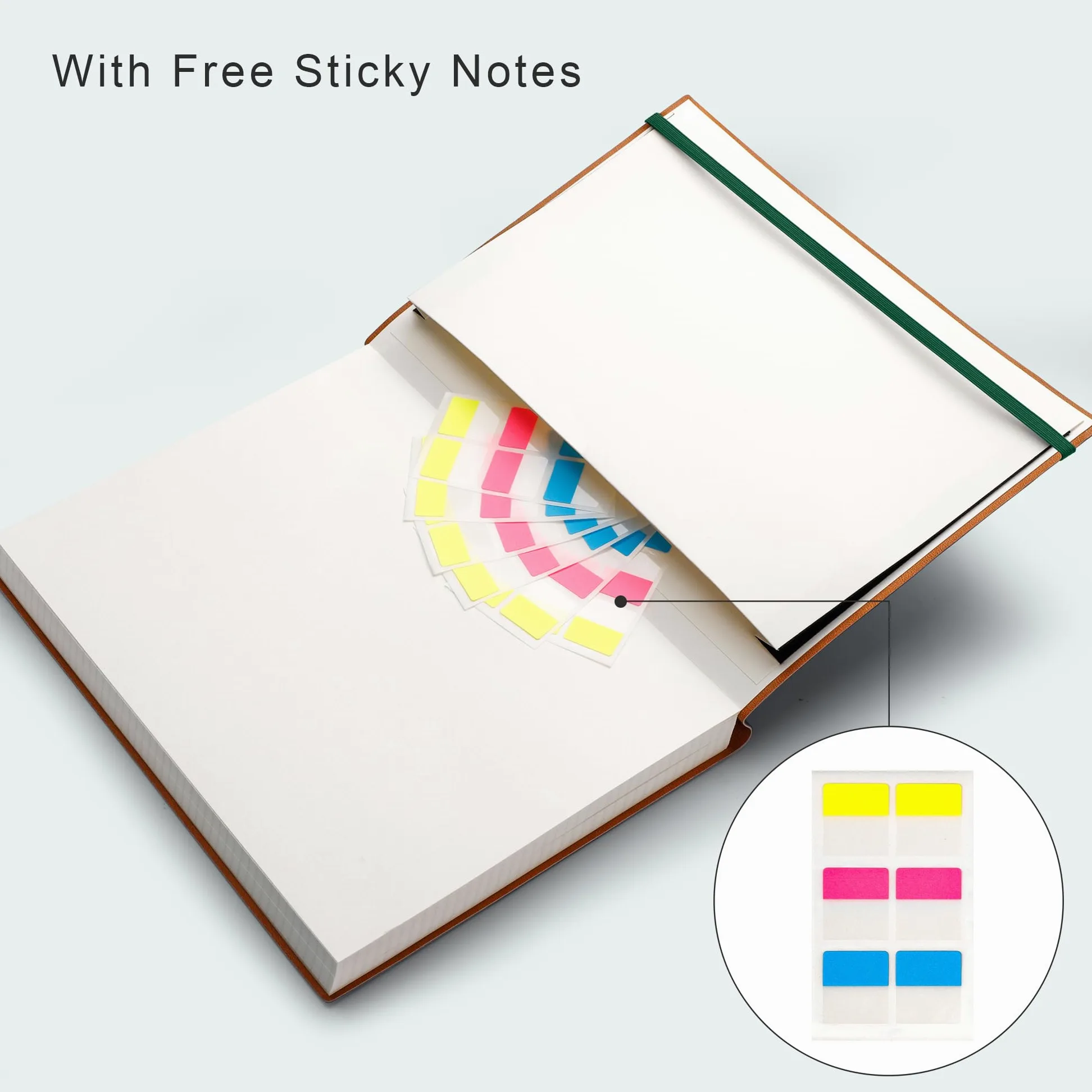 EMSHOI Quaderno di Composizione A4-400 Pagine 100GSM Blocco Note a Righe Spesse, Grande Diario a Righe Copertina Morbida in Pelle Vegana Quaderno per Appunti Quotidiani per Donne Uomini Lavoro Scuola