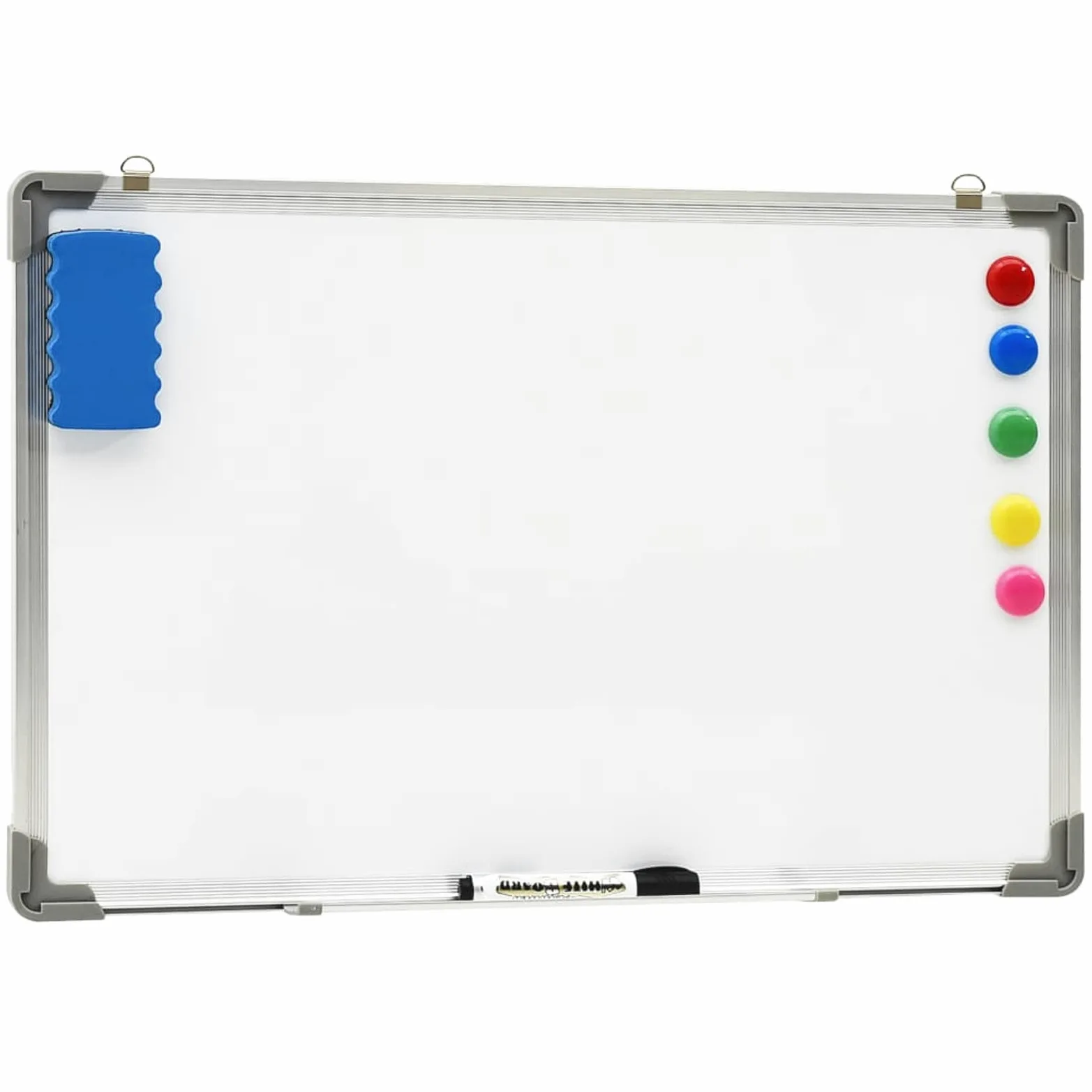 ShGaxin Lavagna Magnetica Bianca Cancellabile a Secco 60x40 cm Acciaio,Lavagne Magnetiche,Lavagna Magnetica Pieghevole-146631