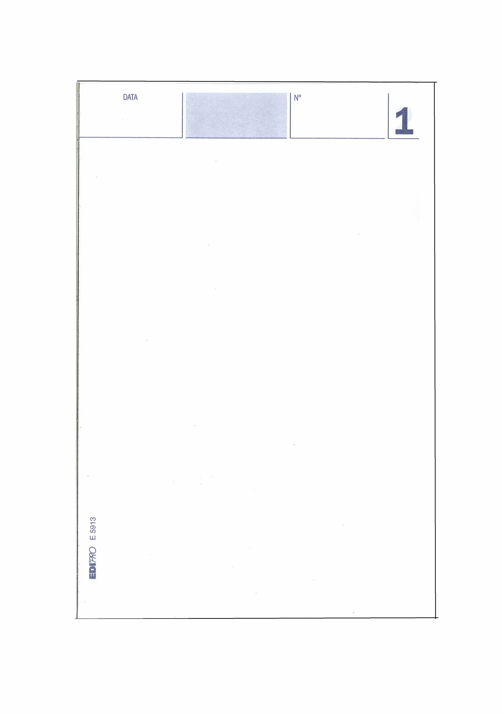 Blocchi Comande Da 25 Fogli x 2 Copie Autoricalcanti ORIGINALI Edipro' FIE5913 - Confezione 50