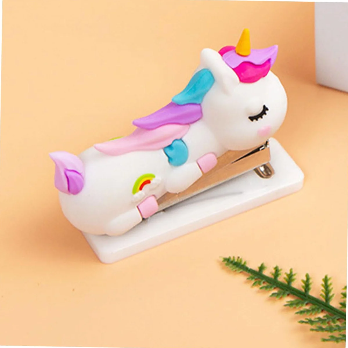 Operitacx 10pezzi Stapler Cartoon Cute Hand Stapler for Office Home School Lightweight Portable for Students Crafting