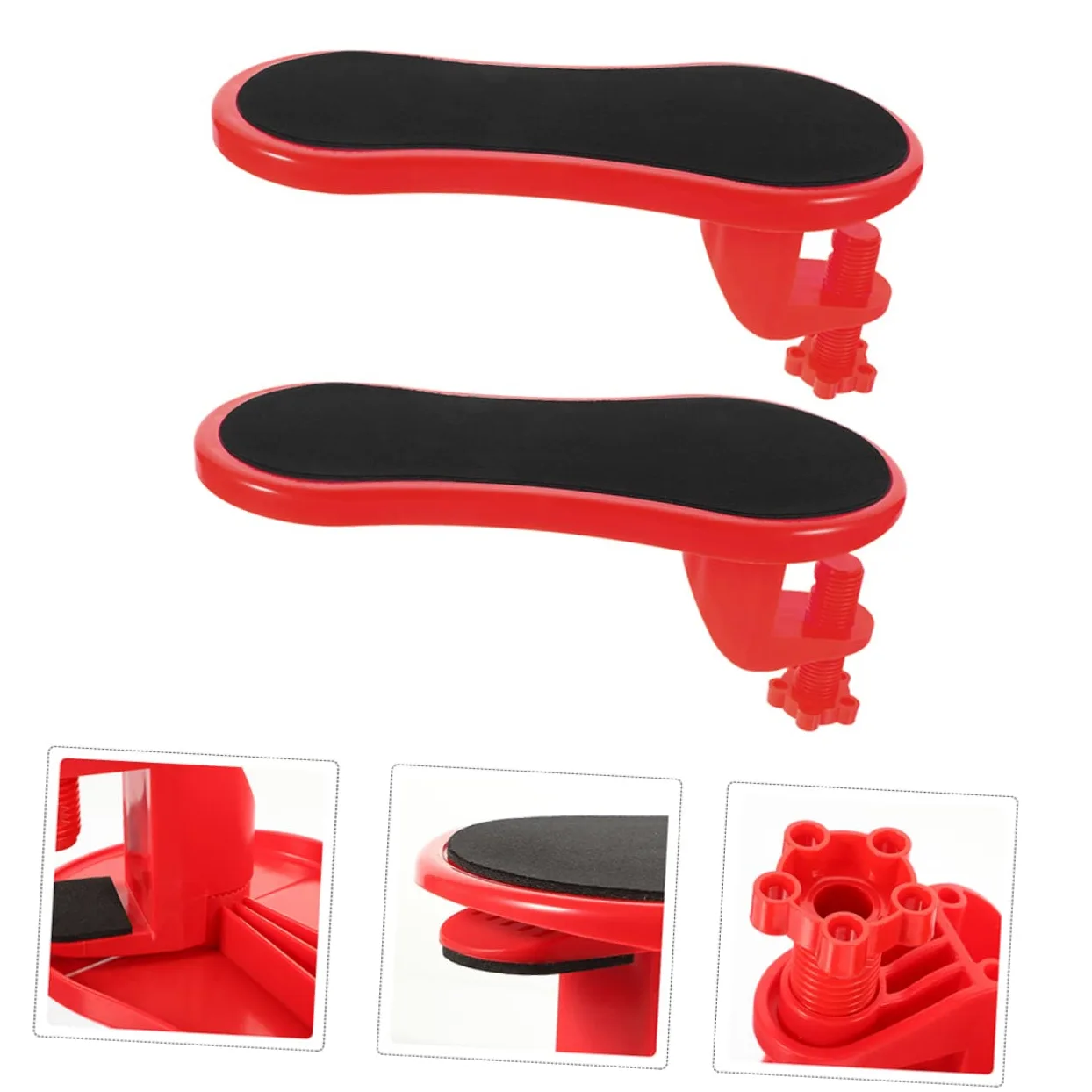 Supporto Poggiapolsi Ergonomico Design Leggero 2pezzi in Gomma e Cotone per Supporto Polso e Gomito per Scrivania Ufficio Durante Lavoro