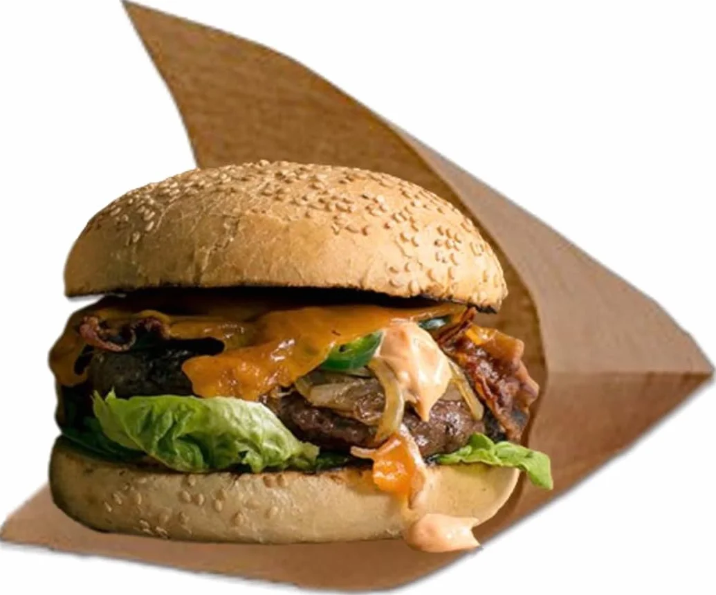 Sacchetti in Carta Kraft Antigrasso 250 Pezzi 15x15 cm per Hamburger Kebab Panini