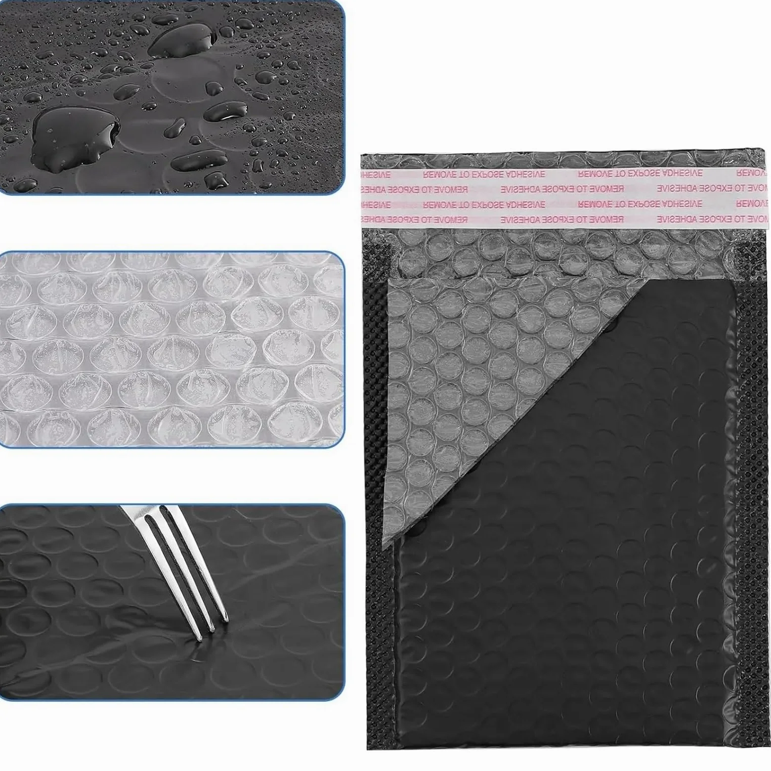 Busta postale a bolle d'aria da 50 pezzi Imballaggio for spedizione Forniture for piccole imprese espressa a autosigillante per Imballaggio(11 * 15cm)