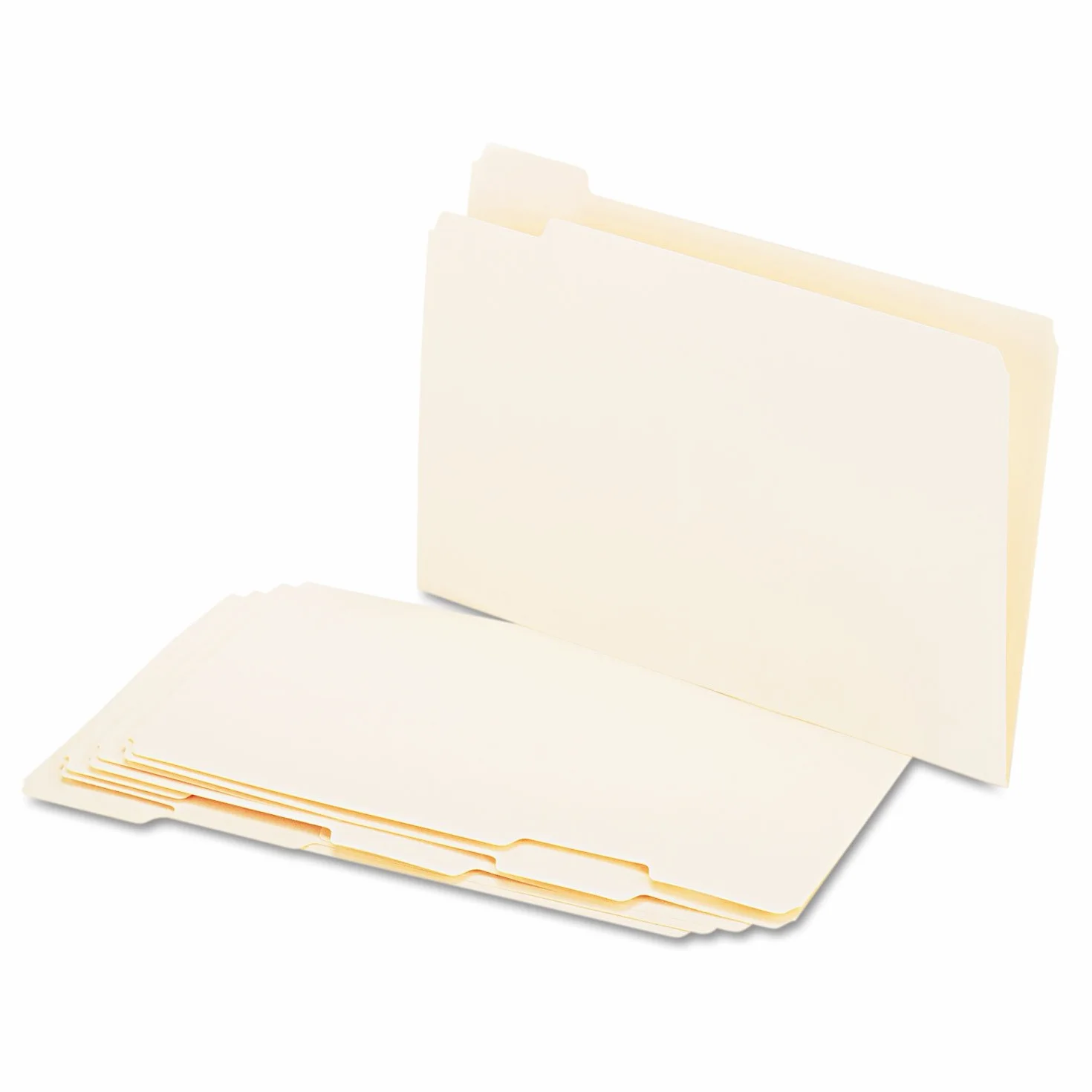 Universal® File Folders, 1/5 Cut Assorted, One-Ply Top Tab, Legal, Manila, 100/Box, Sold as 1 Box