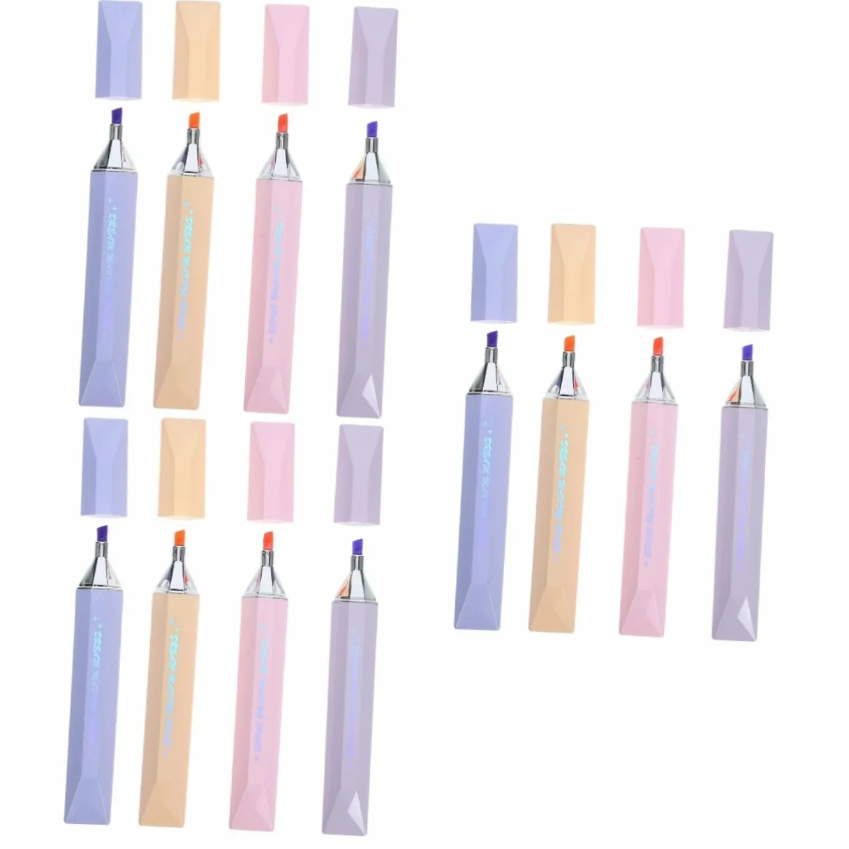 TEHAUX 12pezzi Evidenziatori Colorati Punta Marcatori Artistici Per Libri Ufficio e Studio Per e Disegni Creativi
