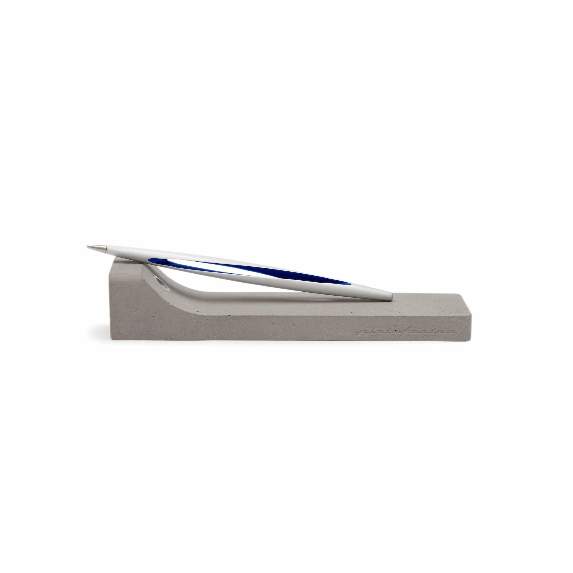 PININFARINA AERO | Stilo Ethergraf Design Italiano | Strumento da Scrittura Futuristico Made in Italy | Oggetto Design Lusso | Regalo Elegante | Materiali Aerospaziali e Supporto Cemento | Blu