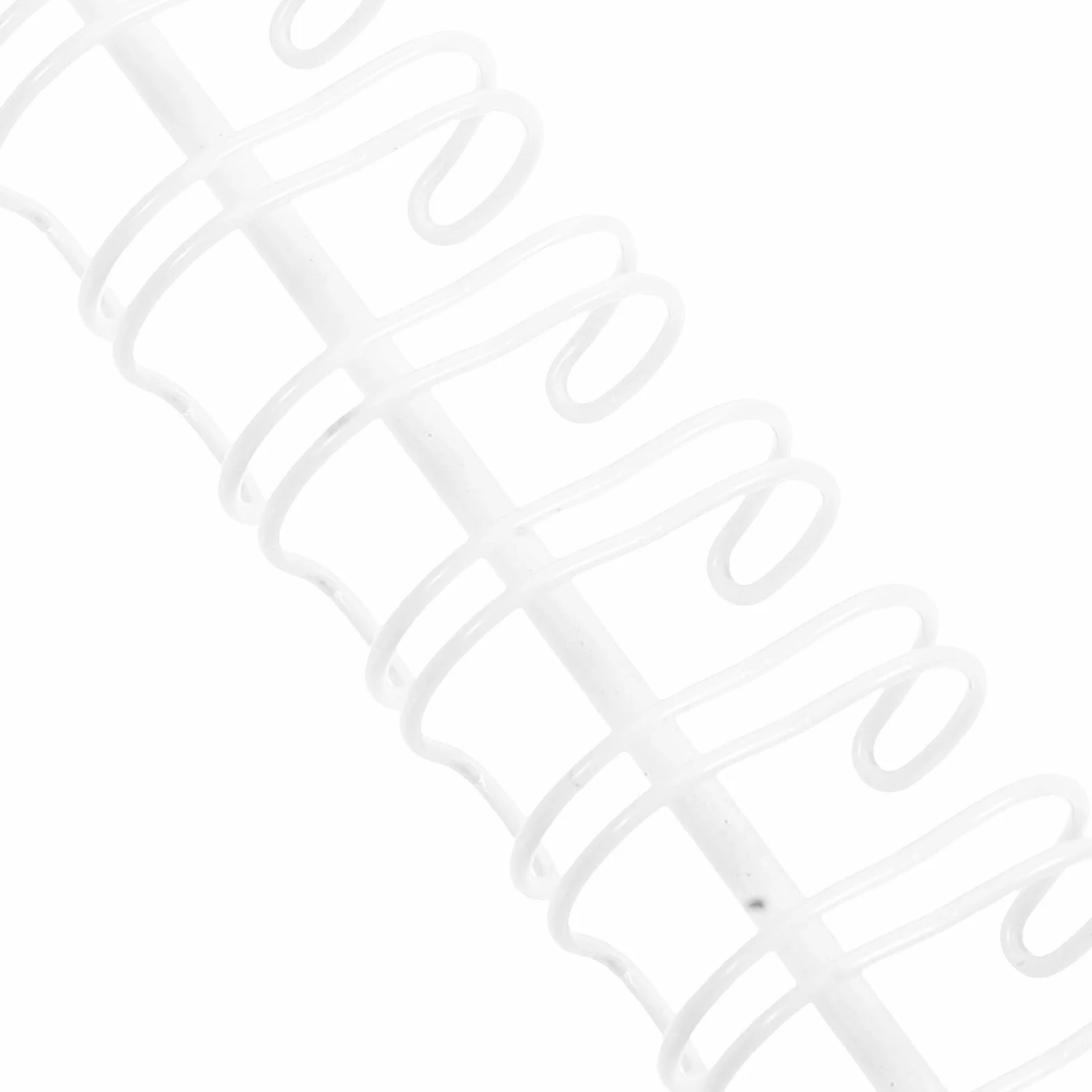 Zerodeko Anelli in metallo con rilegatura a spirale per calendari orizzontali accessori da appendere bianchi e versatili per uffici