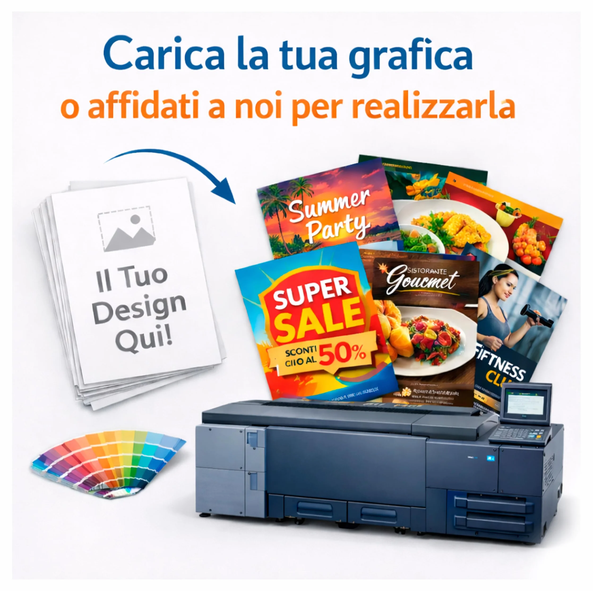 Volantini Personalizzati A4 A5 A6 – Stampa Professionale su Carta Patinata Lucida 135 g (200, A5)