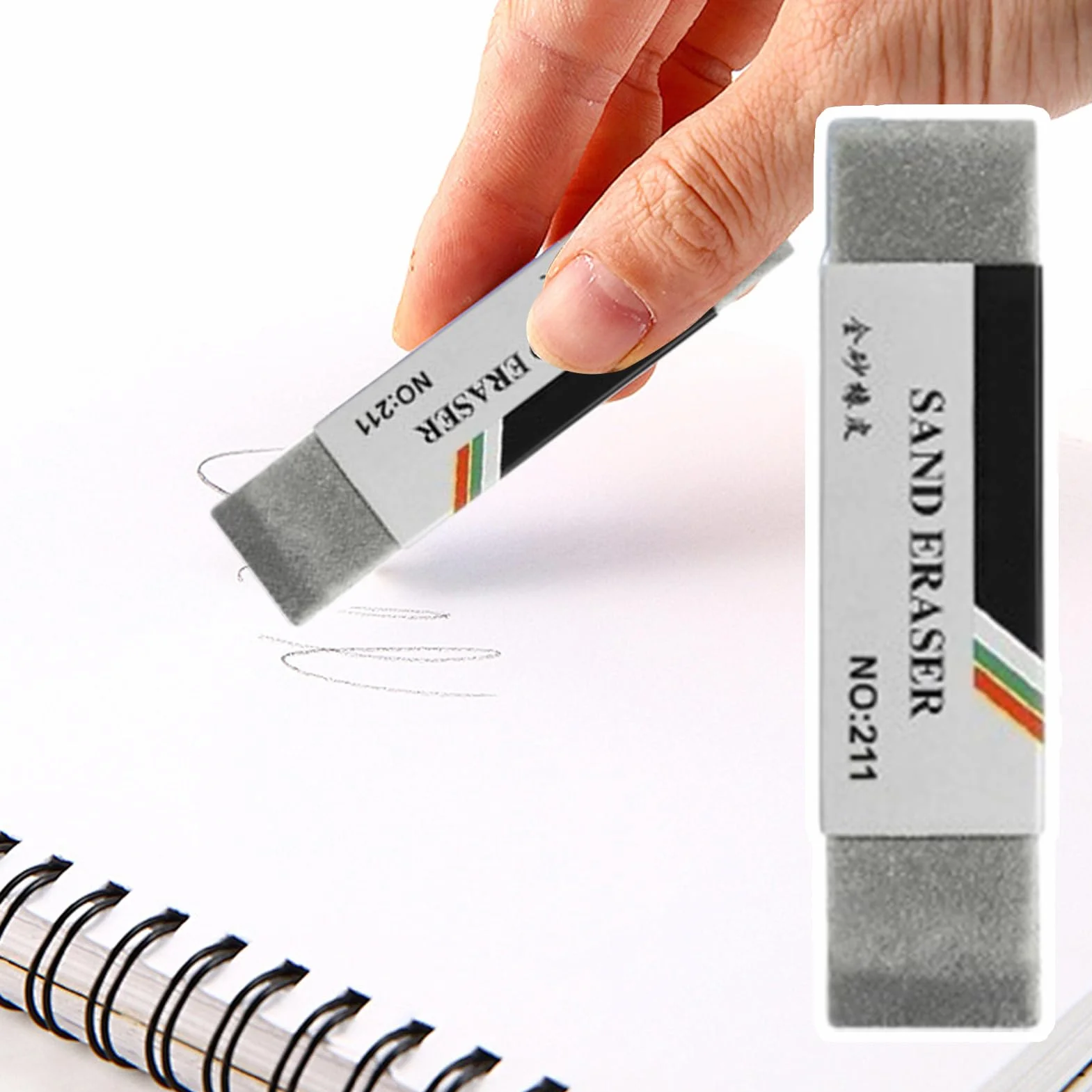 Gomma Naturale per Inchiostro 3 Pezzi, Antisbavatura per Calligrafia e Disegno Tecnico
