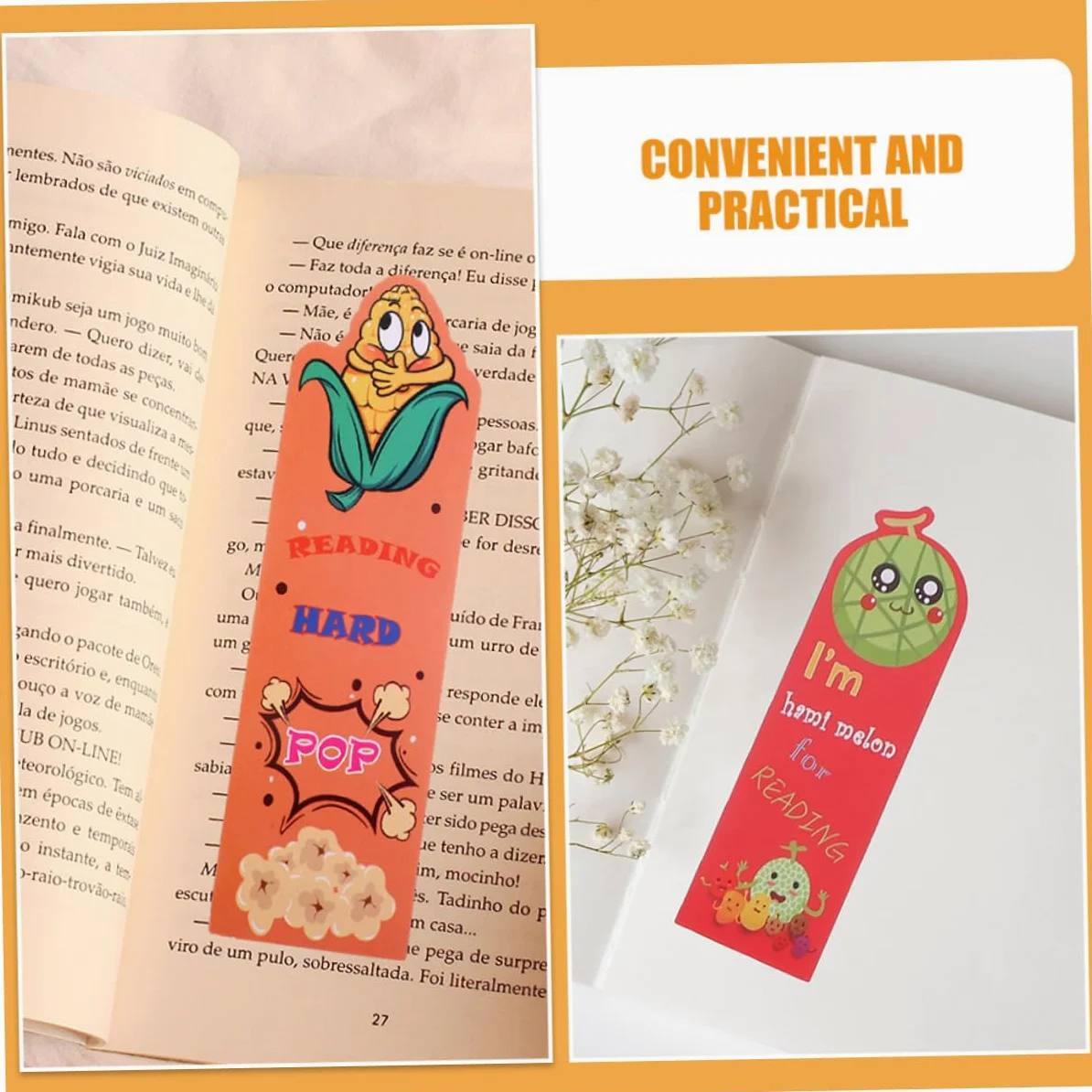 Angoily 3 set Segnalibro Di Frutta Segnalibri Profumati i Di Pagina i Carini o Di Lettura E Di Libro Profumato o Di Pagina o Di 36 pezzi * 3
