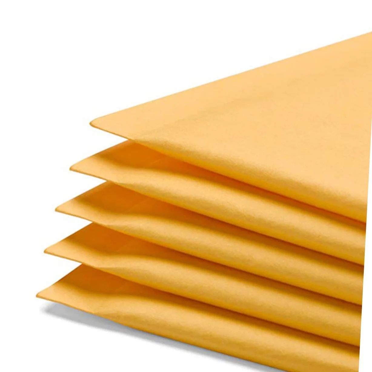 Buste a Cuscinetto D'aria in Carta Kraft Arancia, 50 Pezzi, Spedizione | Pe e Carta Kraft, Autochiudenti e Impermeabili, per Negozi e Scuole, Adatte a Scrittura Ordinata
