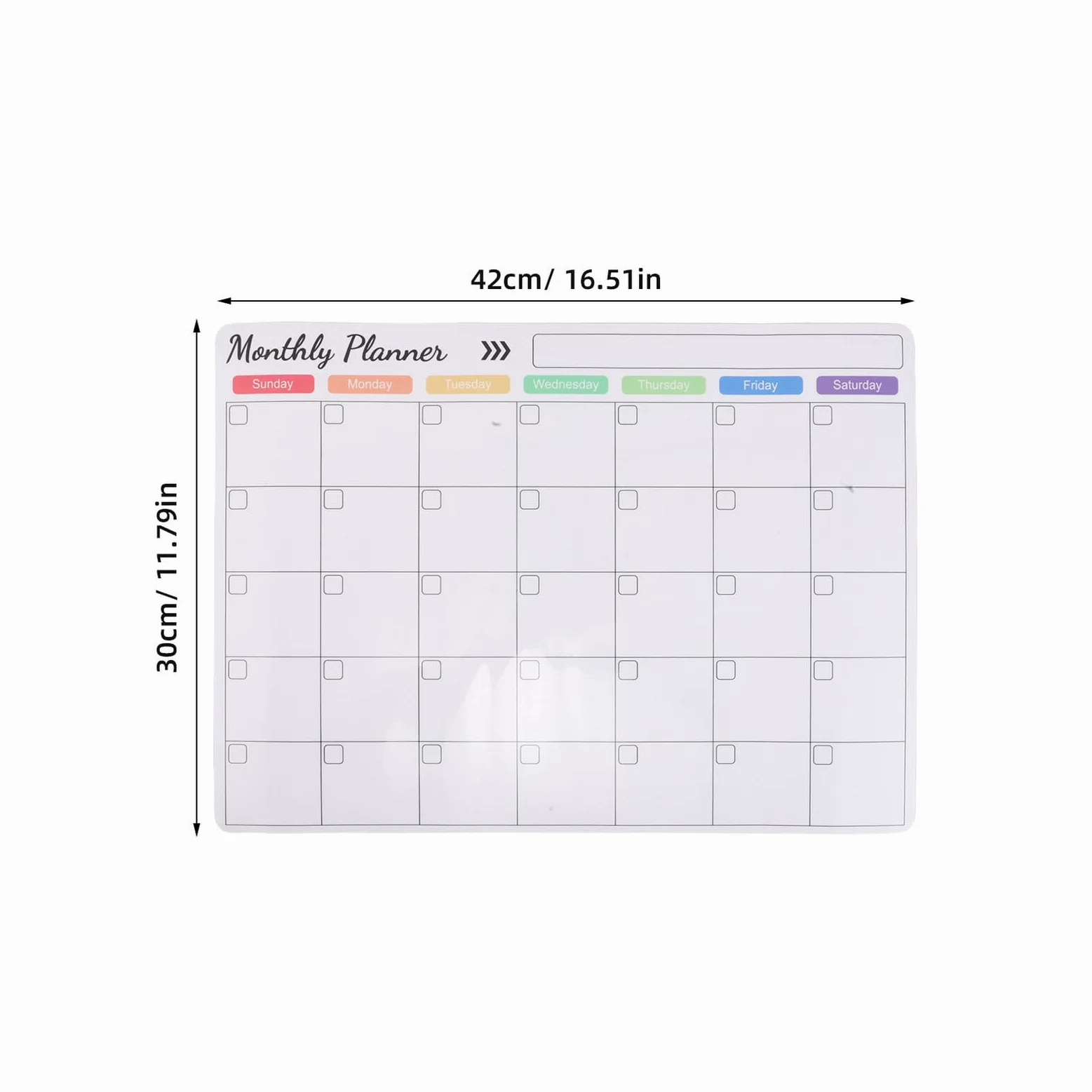 Forniture Per Ufficio Calendario Magnetico Per Frigorifero White