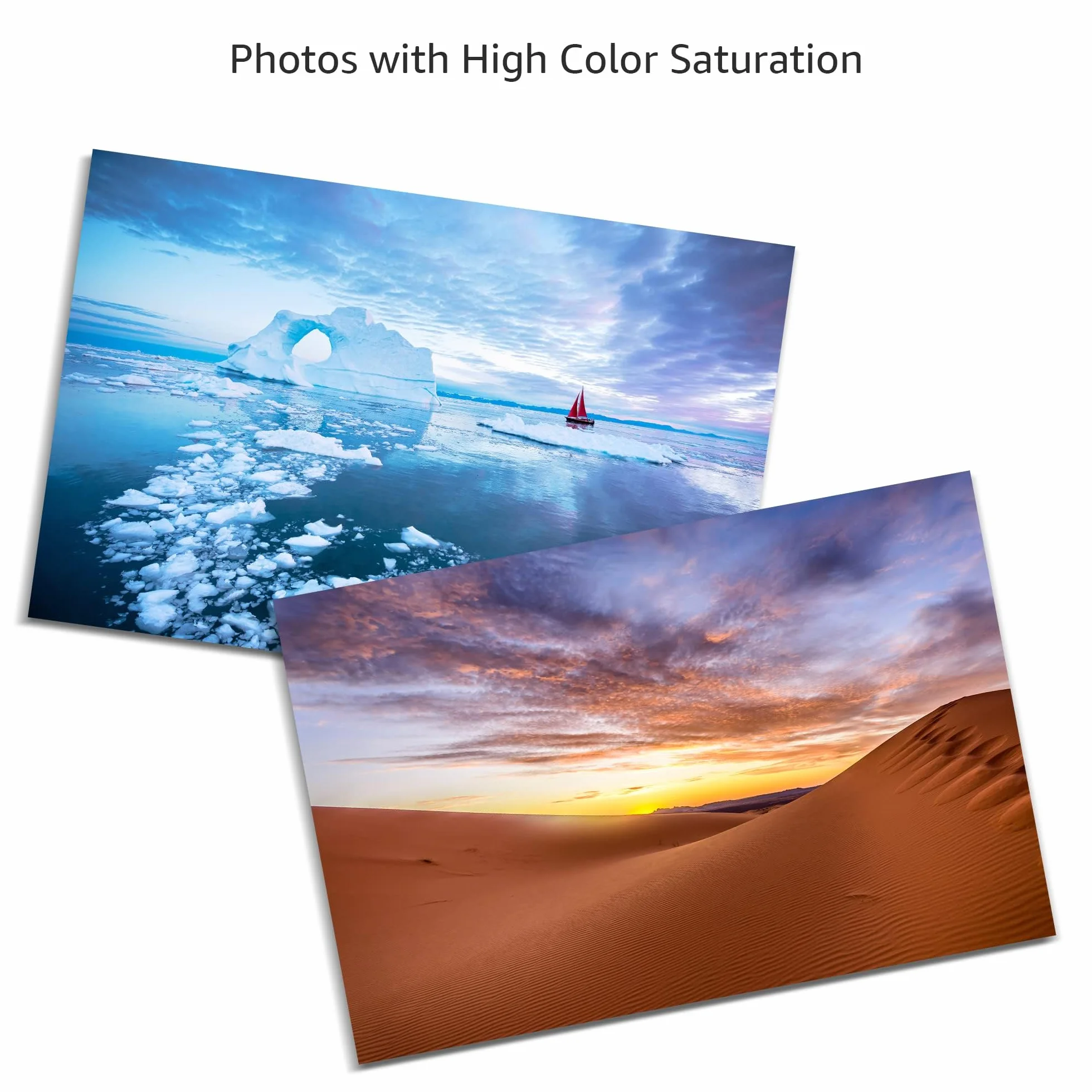 Amazon Basics Carta fotografica semi-lucida 10.2 x 15.2 cm 300 g/m² 100 sztuk