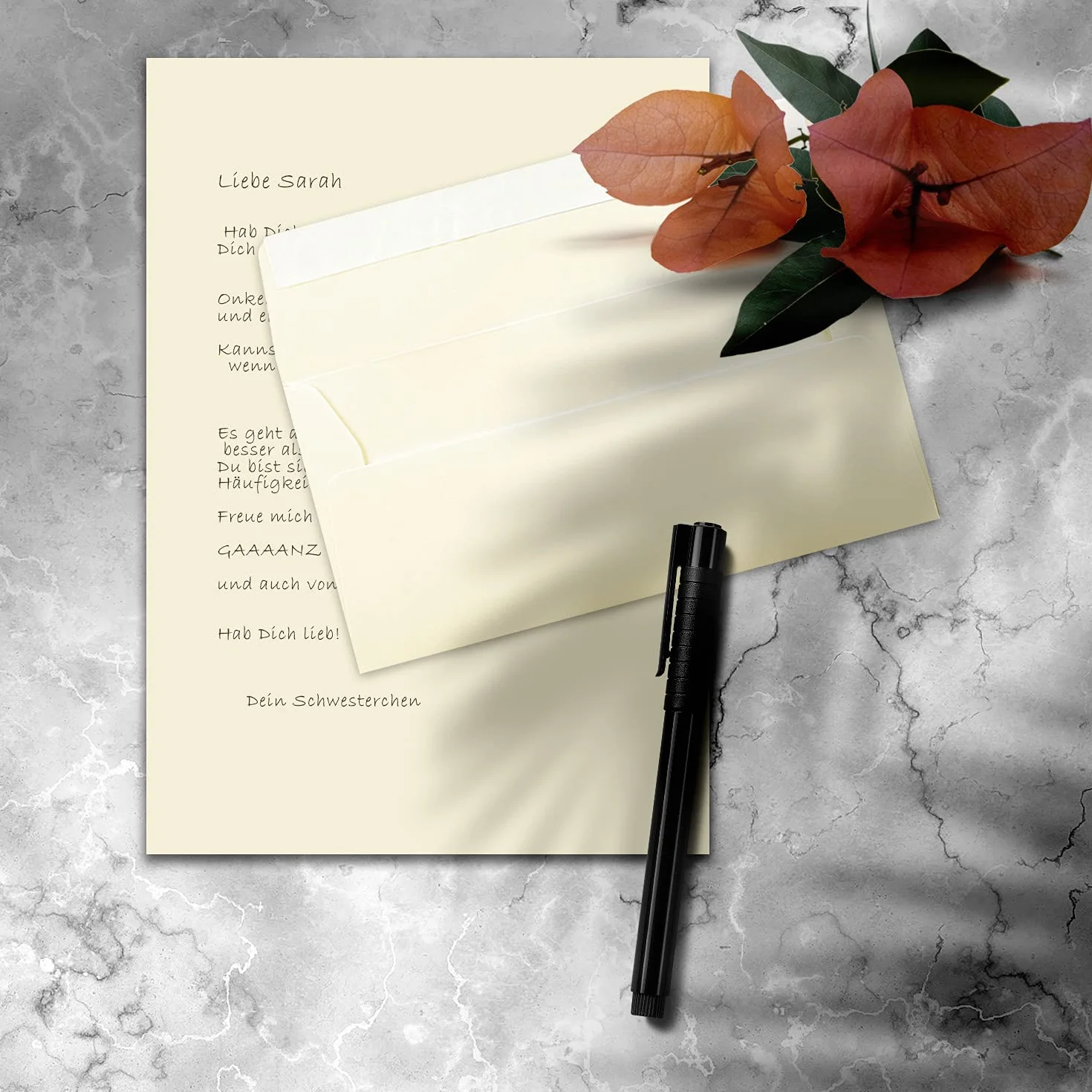 FarbenFroh by Gustav Neuser Set di 25 fogli carta da lettere opaca DIN A4 con buste DIN lungo chiusura adesiva vaniglia