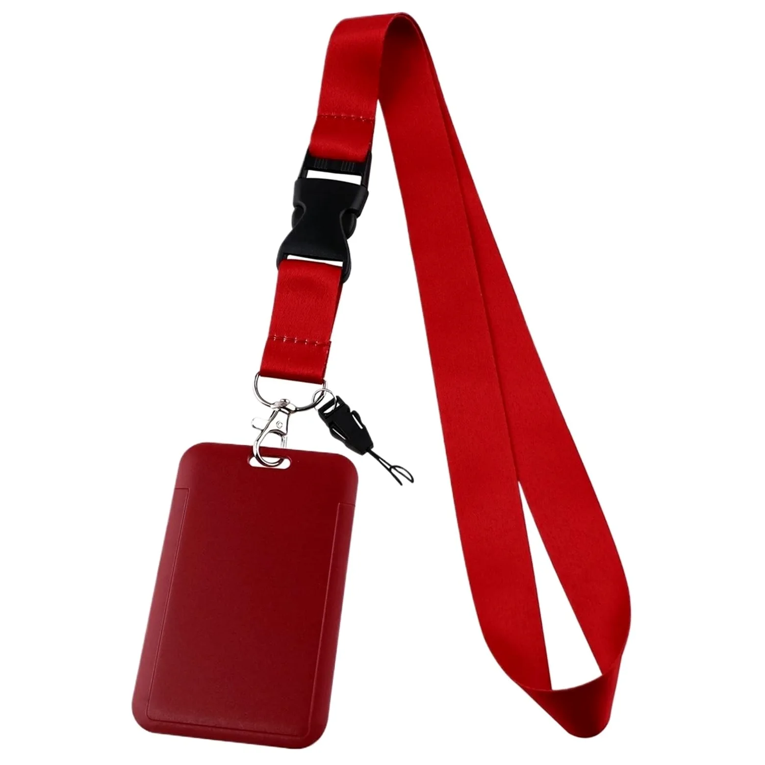 20 porta badge da collo, porta badge per studenti, cordino da appendere, accessori per telefono cellulare (rosa)
