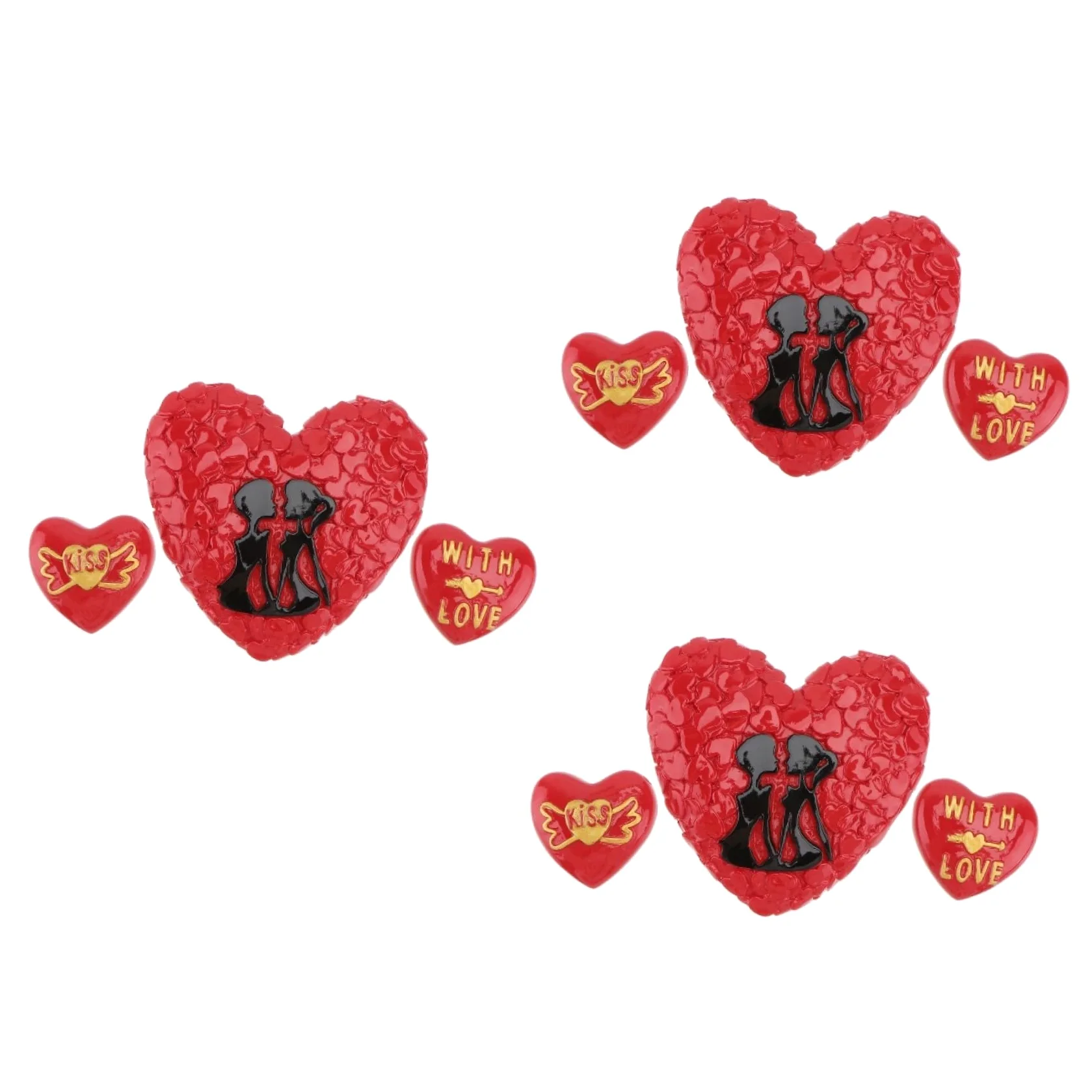 MAGICLULU 9pezzi Calamite Frigorifero Forma Di Cuore Per Decorazioni Domestiche Magneti Colorati Per Appunti Foto e Disegni Dei