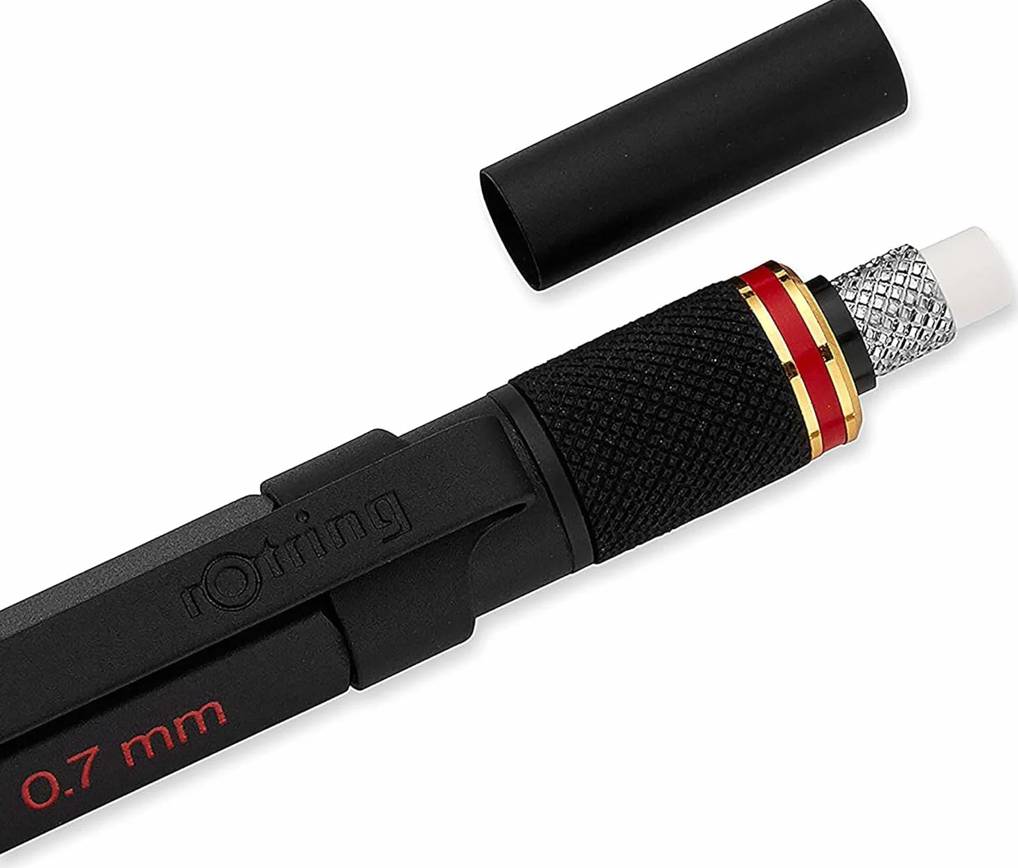 rOtring 800+ matita meccanica e stilo touchscreen | Twist-to-Retact HB 0,7 mm Propelling Pencil | 2 x 12 HB 0,7 m mine | Gomma B20