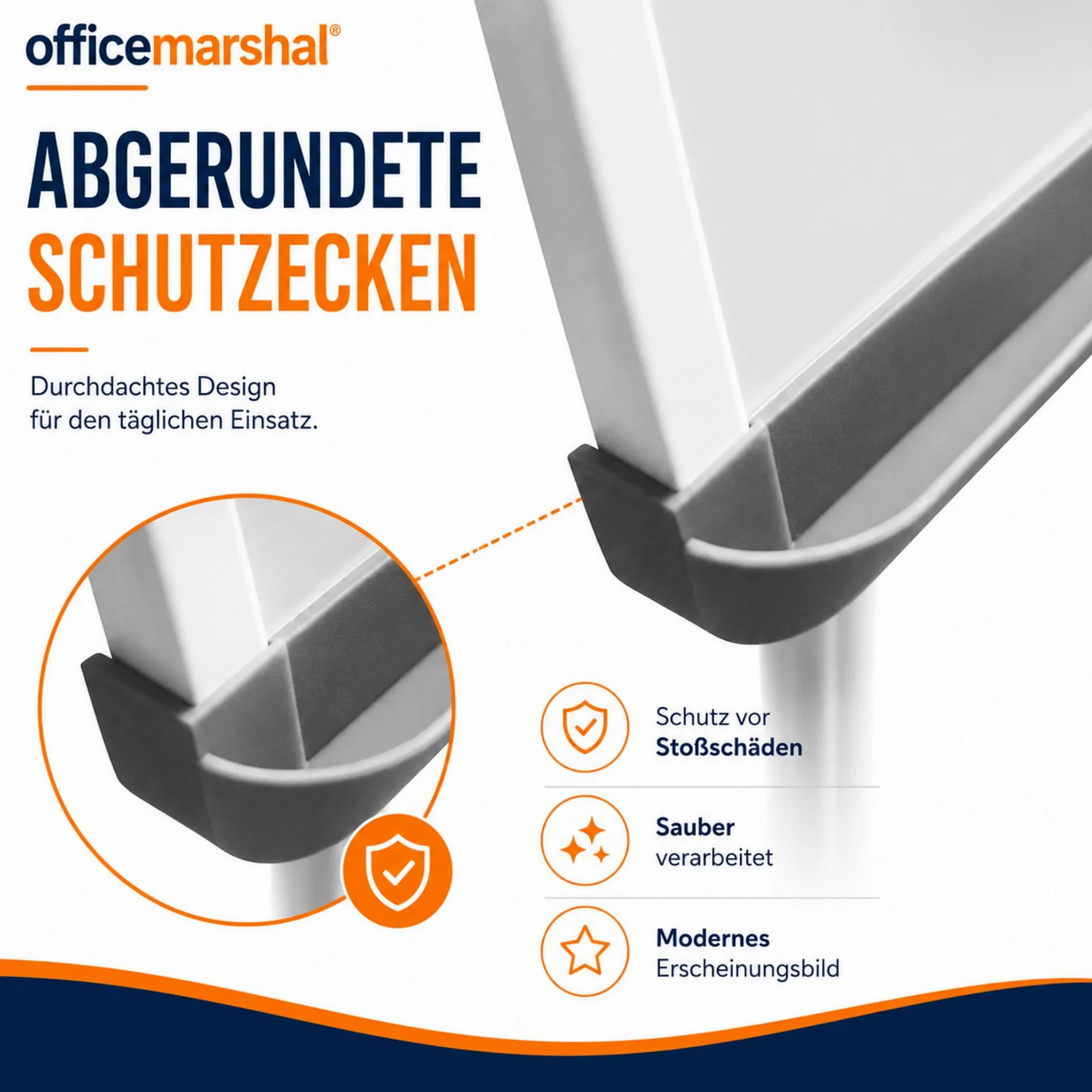 OfficeMarshal Lavagna magnetica con base a rotelle, 73 x 105 cm, regolabile in altezza fino a 210 cm, scrivibile, lavabile a secco, magnetica (coyote)
