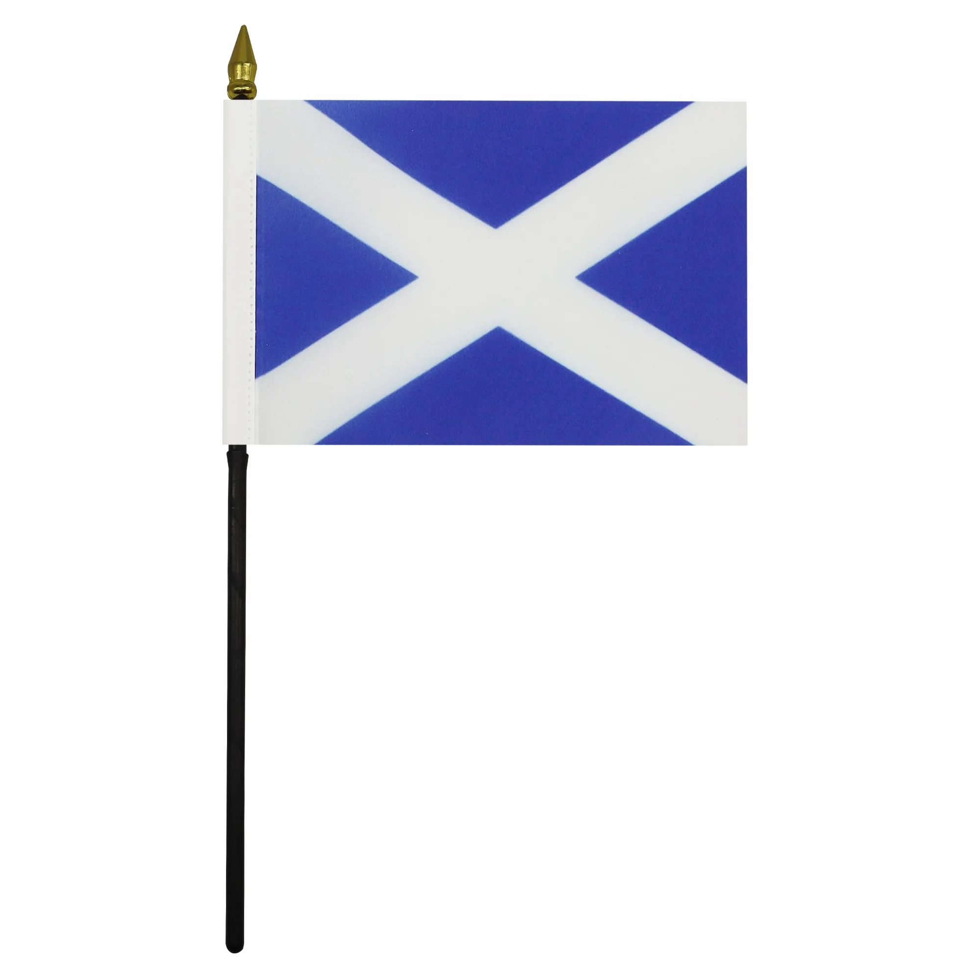 AZ FLAG Bandiera da Tavolo Scozia 15x10cm Punta Dorata - Piccola Bandierina Scozzese