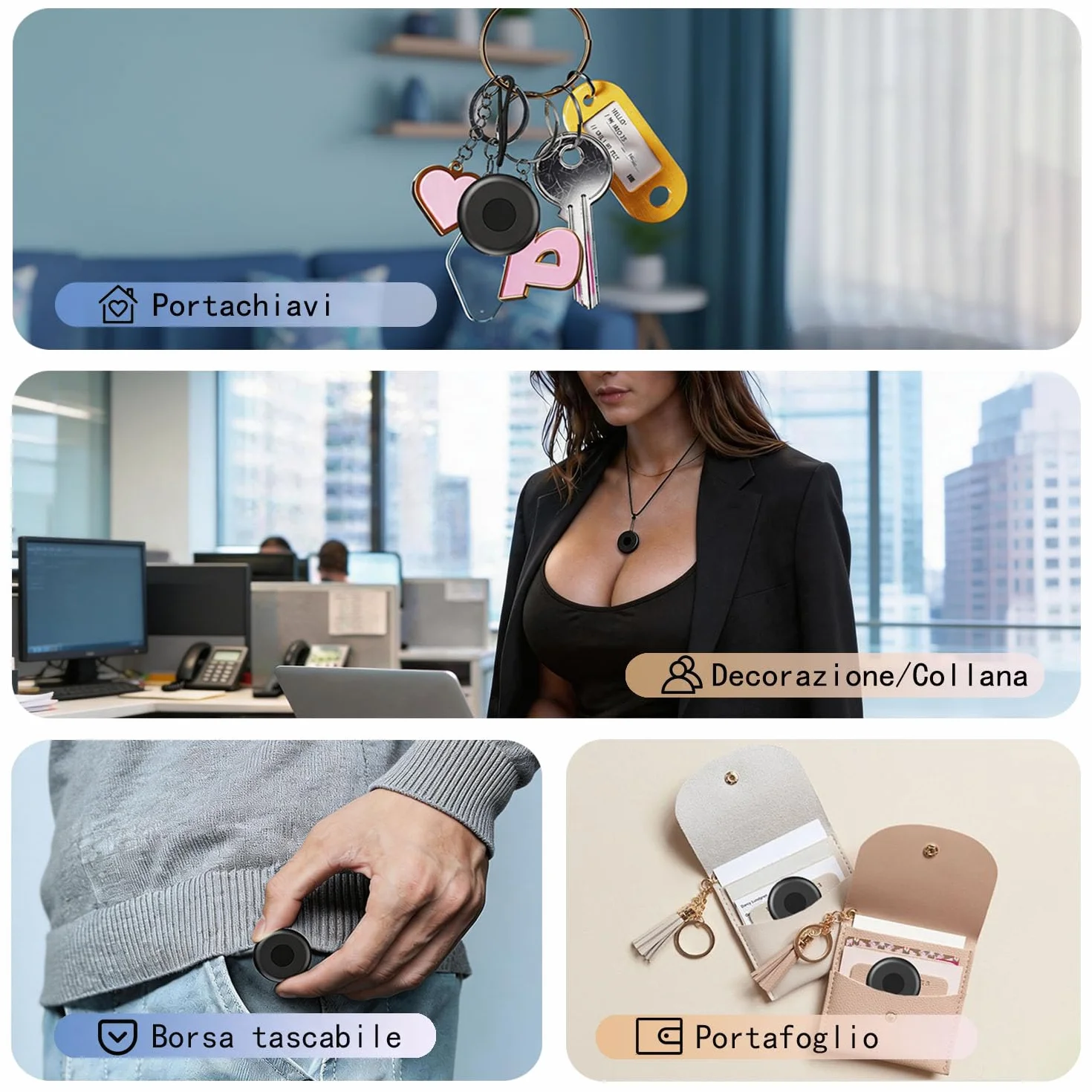 Mini Registratore Vocale Spia, Ricaricabile USB, Memoria da 64GB, Registratore Vocale Spia e Funzioni Attivazione Vocale, Registratore Vocale per Lezioni, Riunioni (3.5 * 3.5 * 0.8)