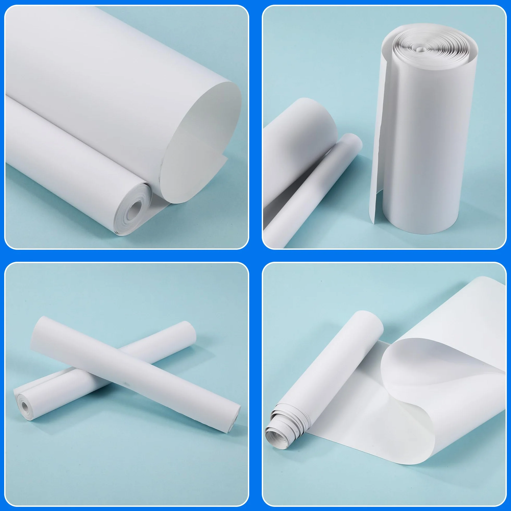Carta Termica A4 4 Rotoli per Stampante Portatile, Papel de Impresión para Máquina Miau